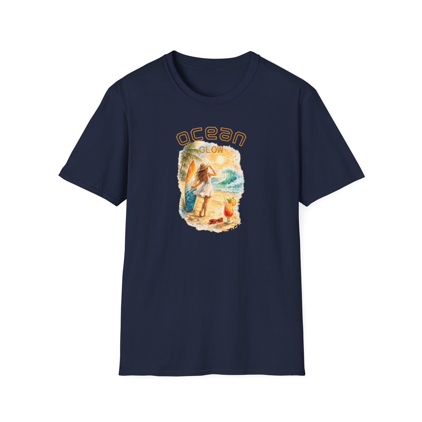 Ocean Glow T-Shirt — Luminous Coastal Graphic Tee