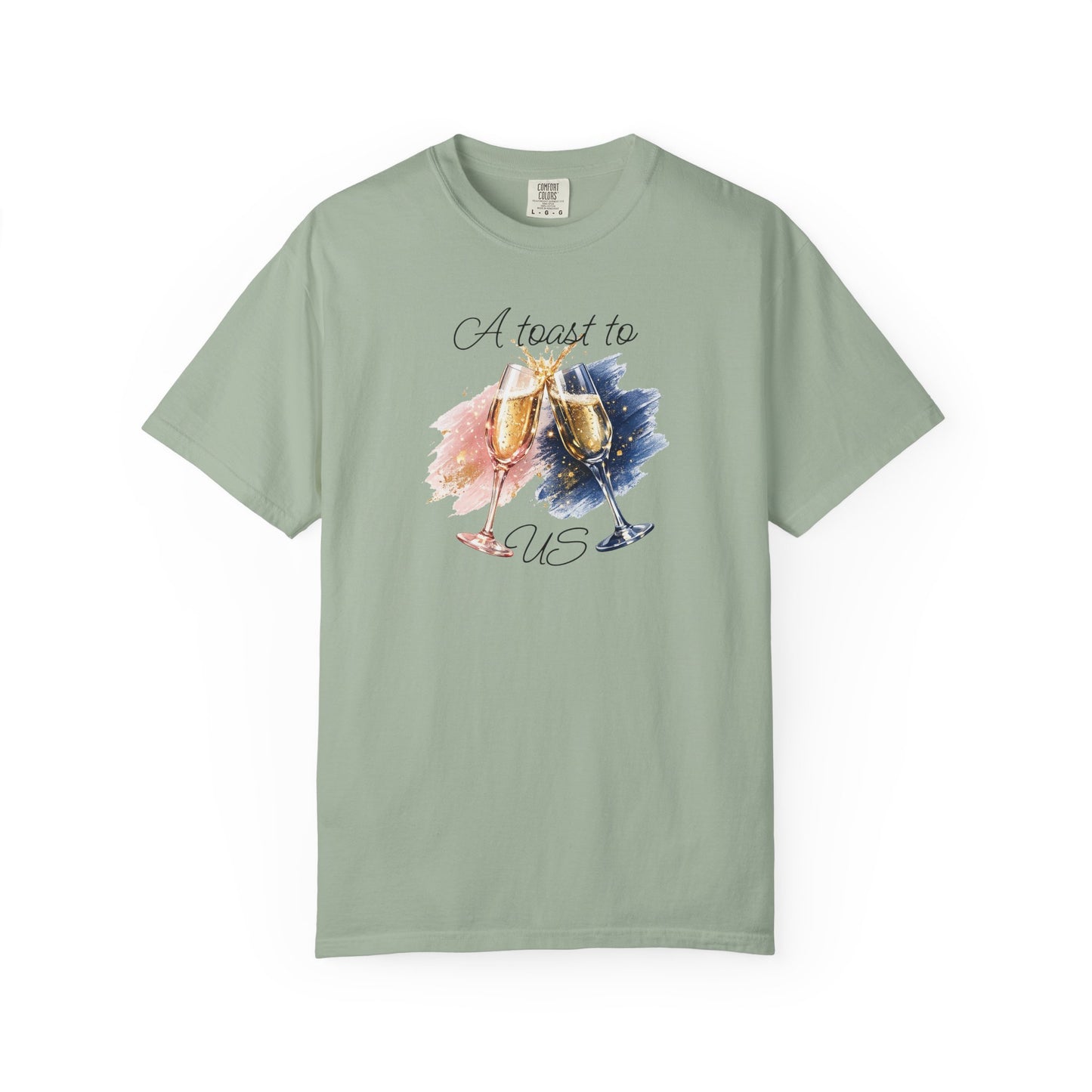 "A Toast to Us" T-Shirt —Champagne Toast Graphic Tee