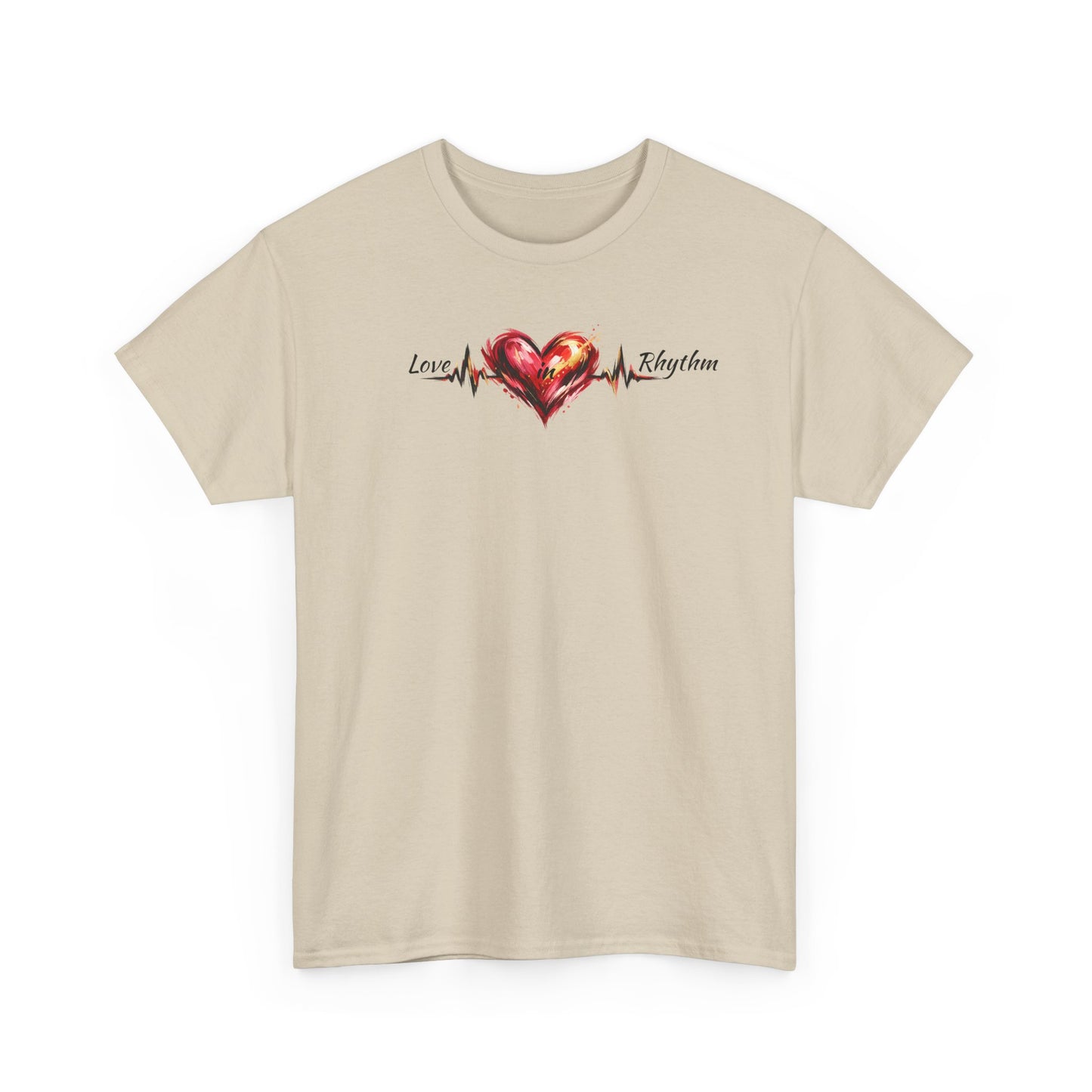Love in Rhythm T-Shirt — Romantic Typography Tee