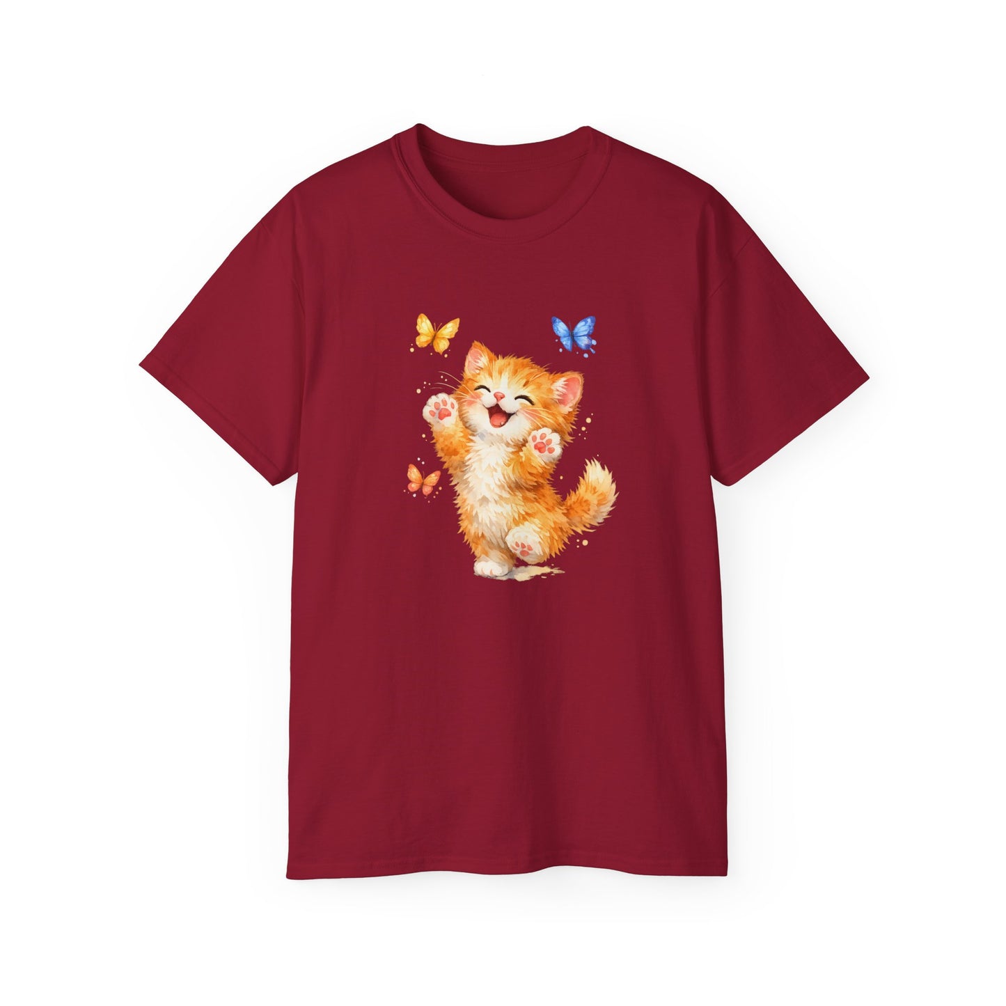 Playful Kitty T-Shirt — Cute Cat Graphic Tee