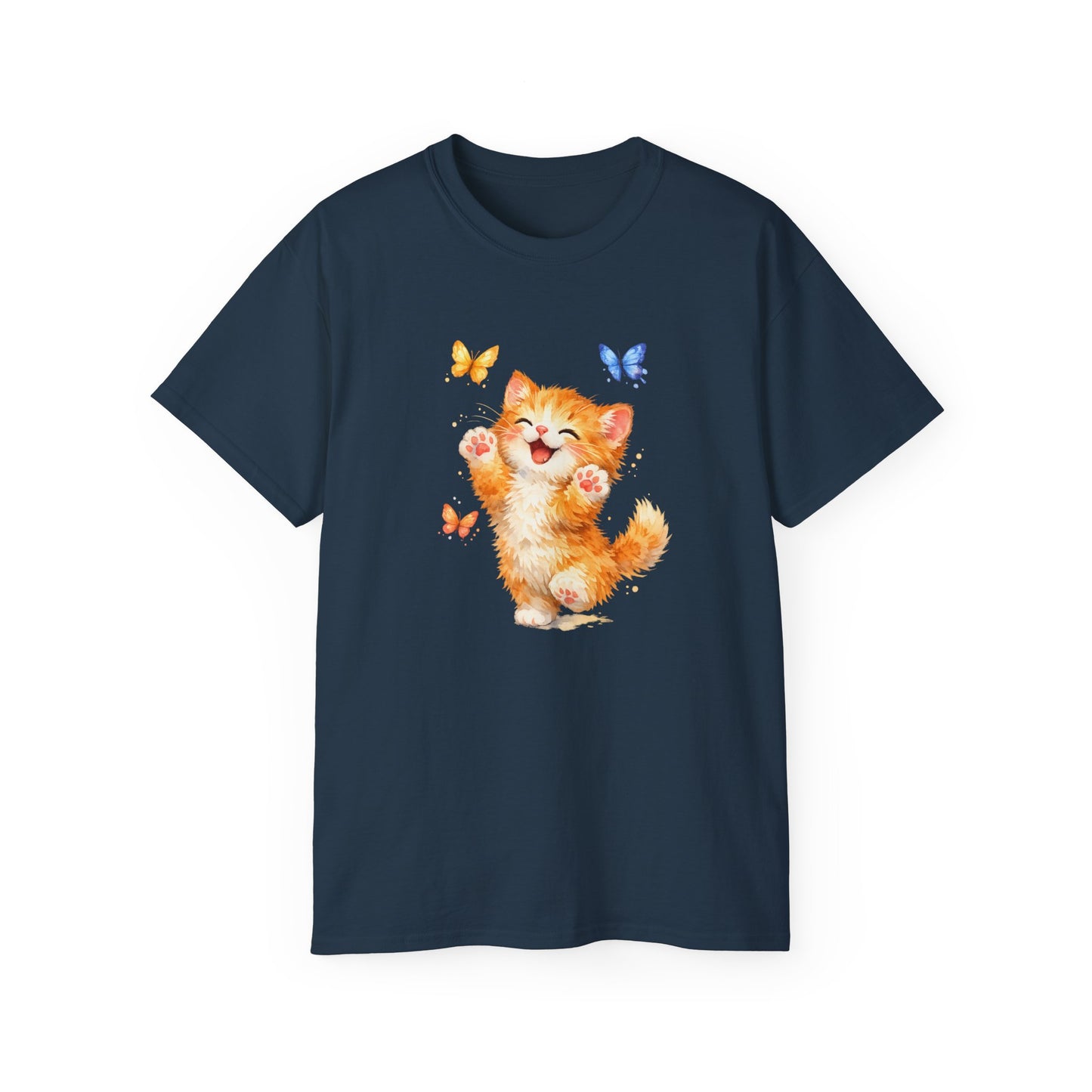 Playful Kitty T-Shirt — Cute Cat Graphic Tee