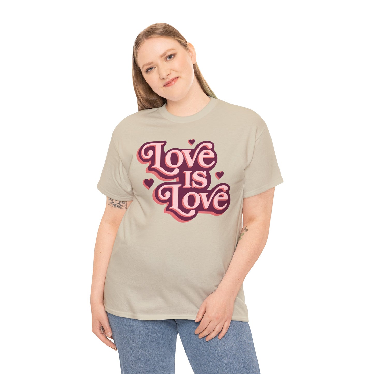 Love Is Love T-Shirt — Retro Heart Pride Tee