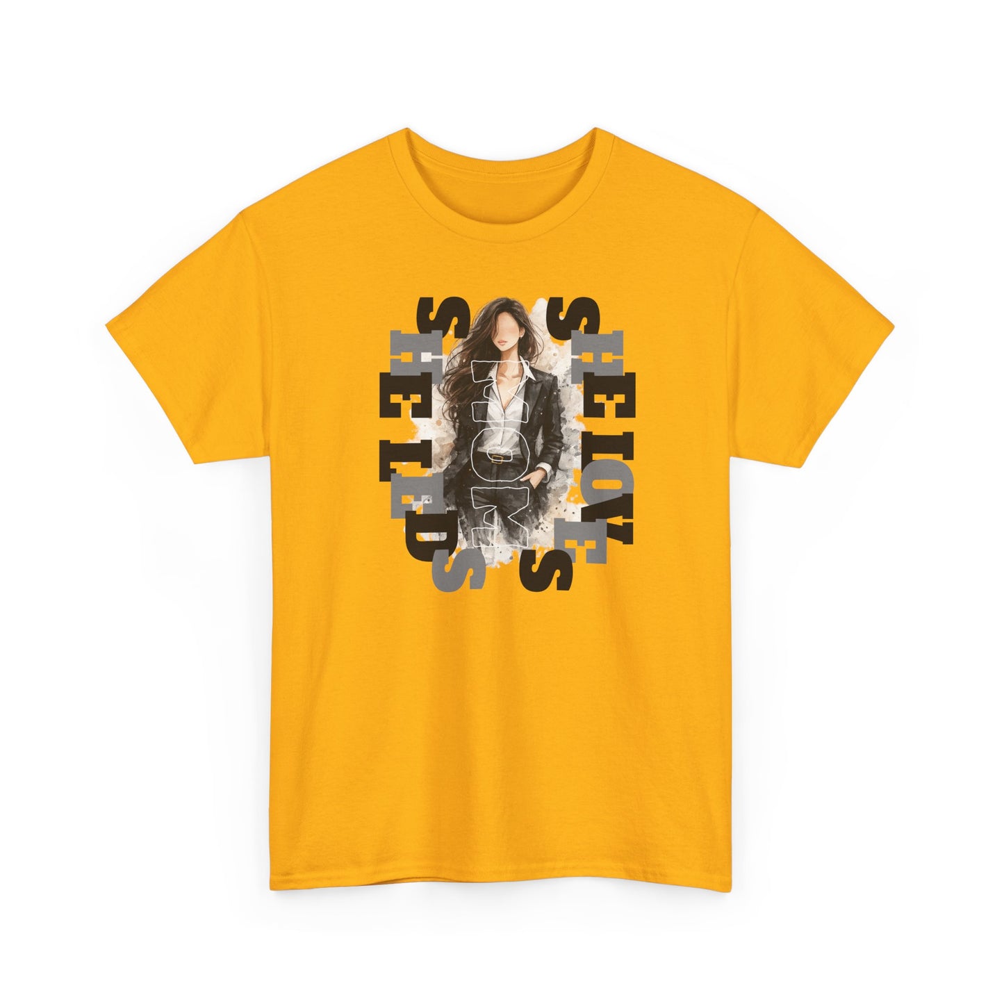 She Leads She Loves Graphic Tee — Feminine Empowerment T-Shirt