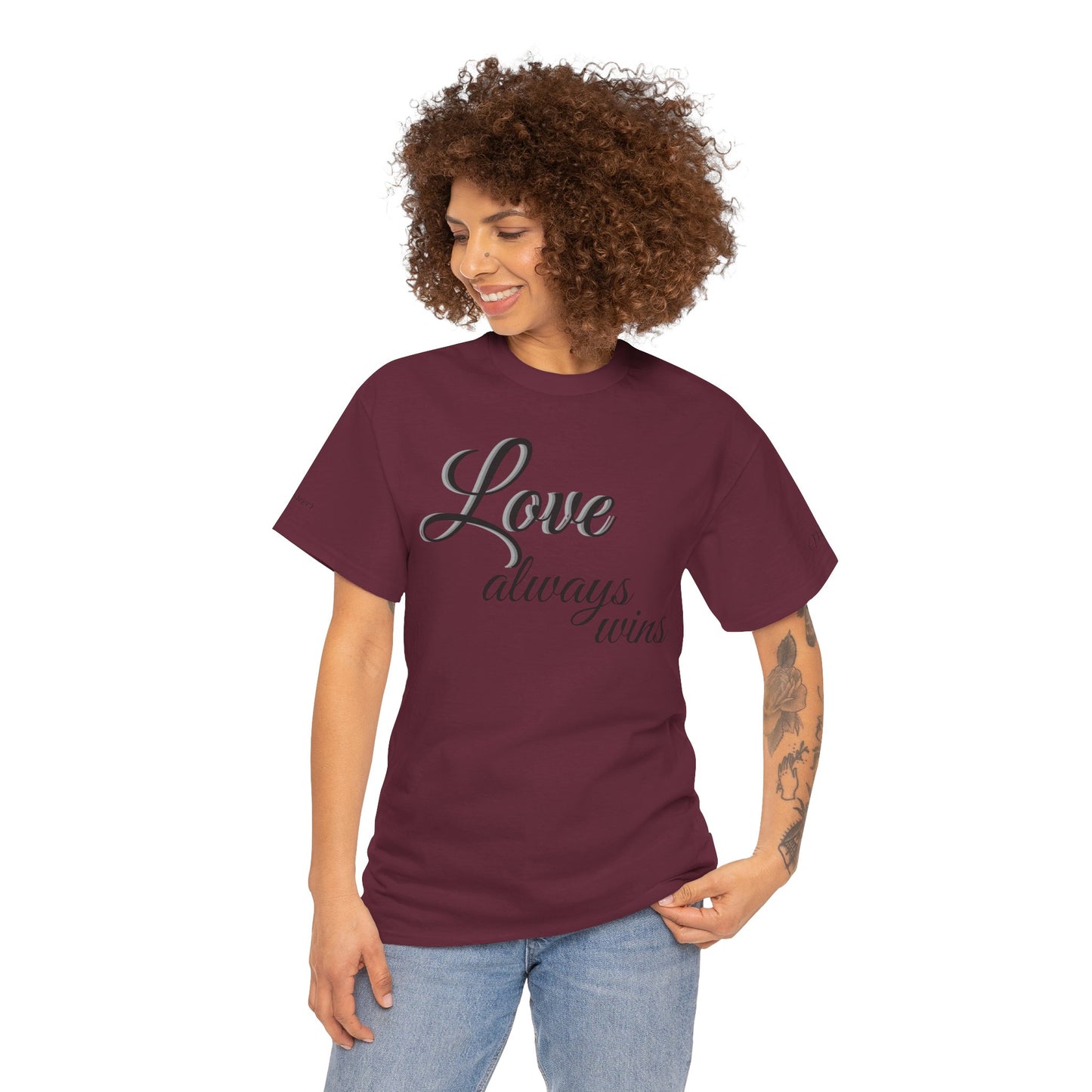 Love Always Wins T‑Shirt — Inspirational Script Tee