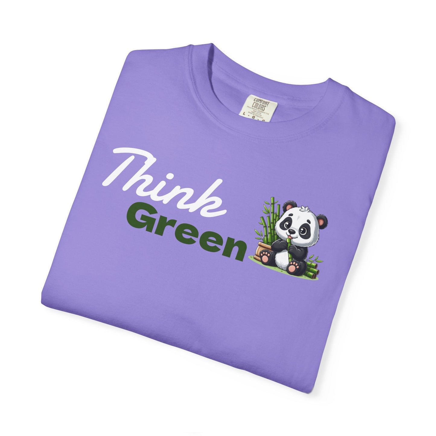 Think Green T-Shirt — Eco Message Garment-Dyed Tee
