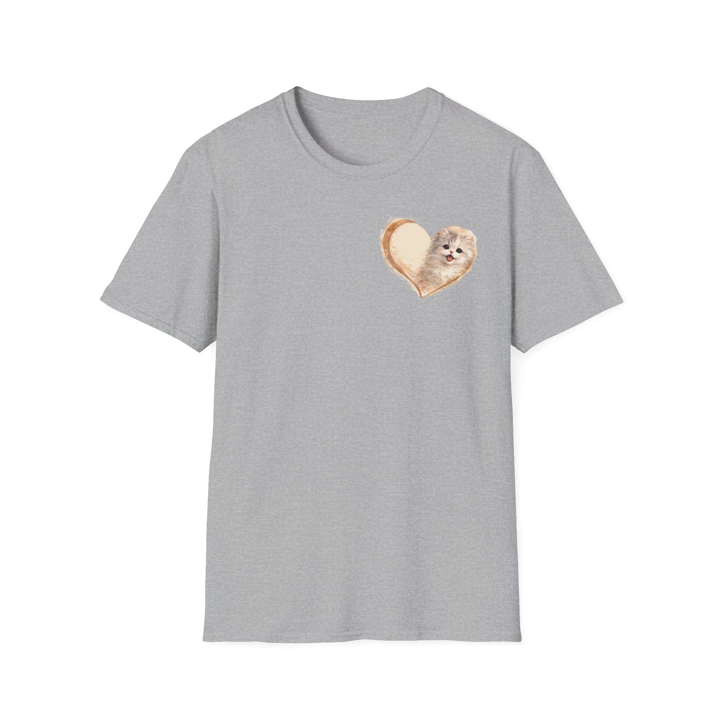 Kitty in My Heart T-Shirt — Cute Cat Graphic Tee for Cat Lovers