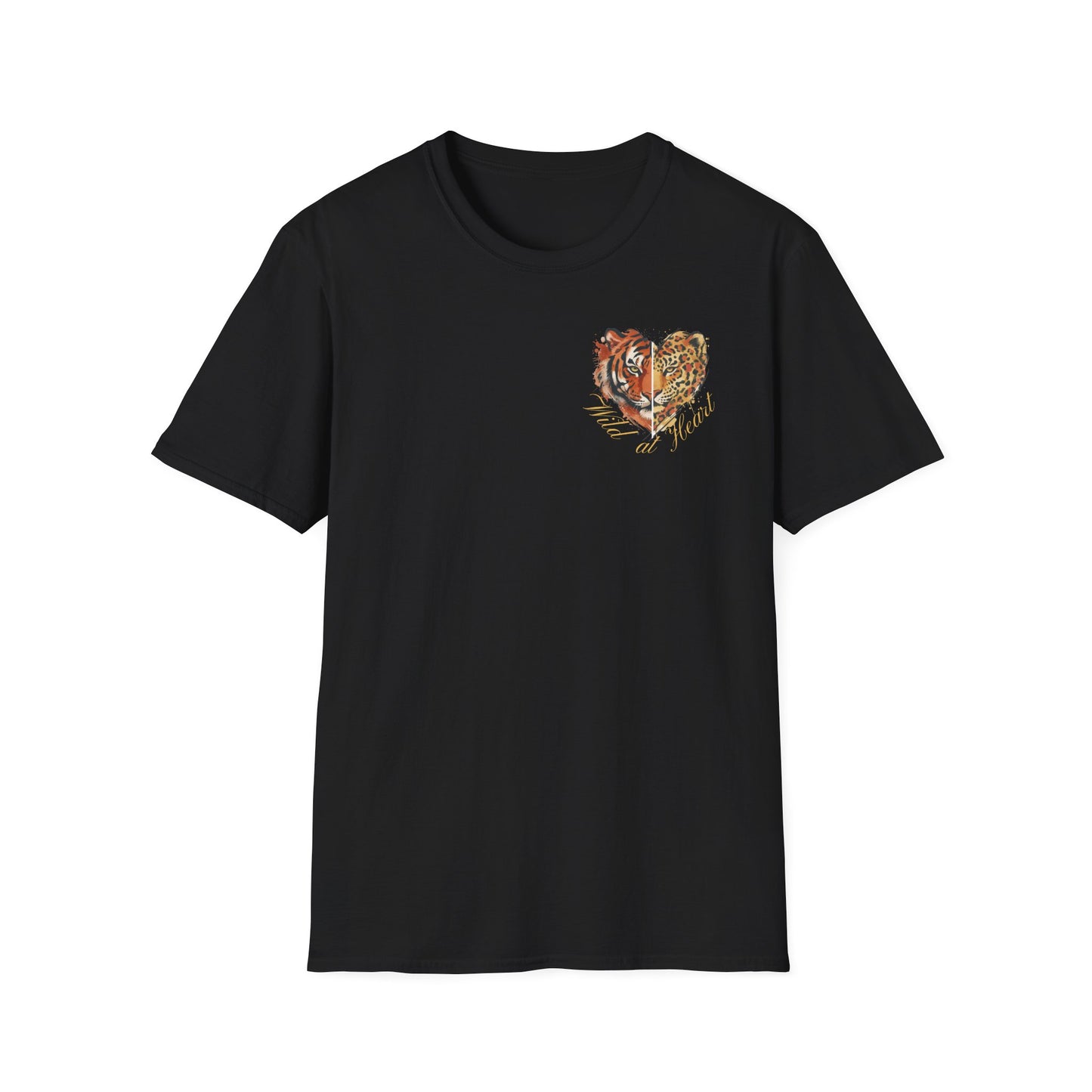 Wild at Heart T-Shirt — Watercolor Leopard Heart Graphic Tee
