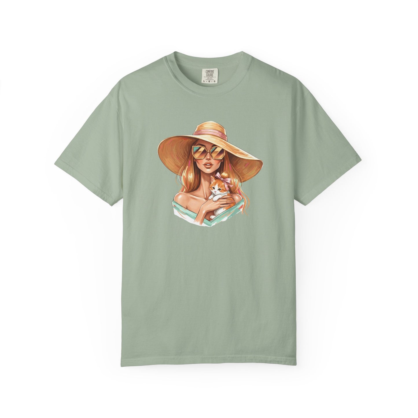 Fashion Icon Hugging Cat T-Shirt