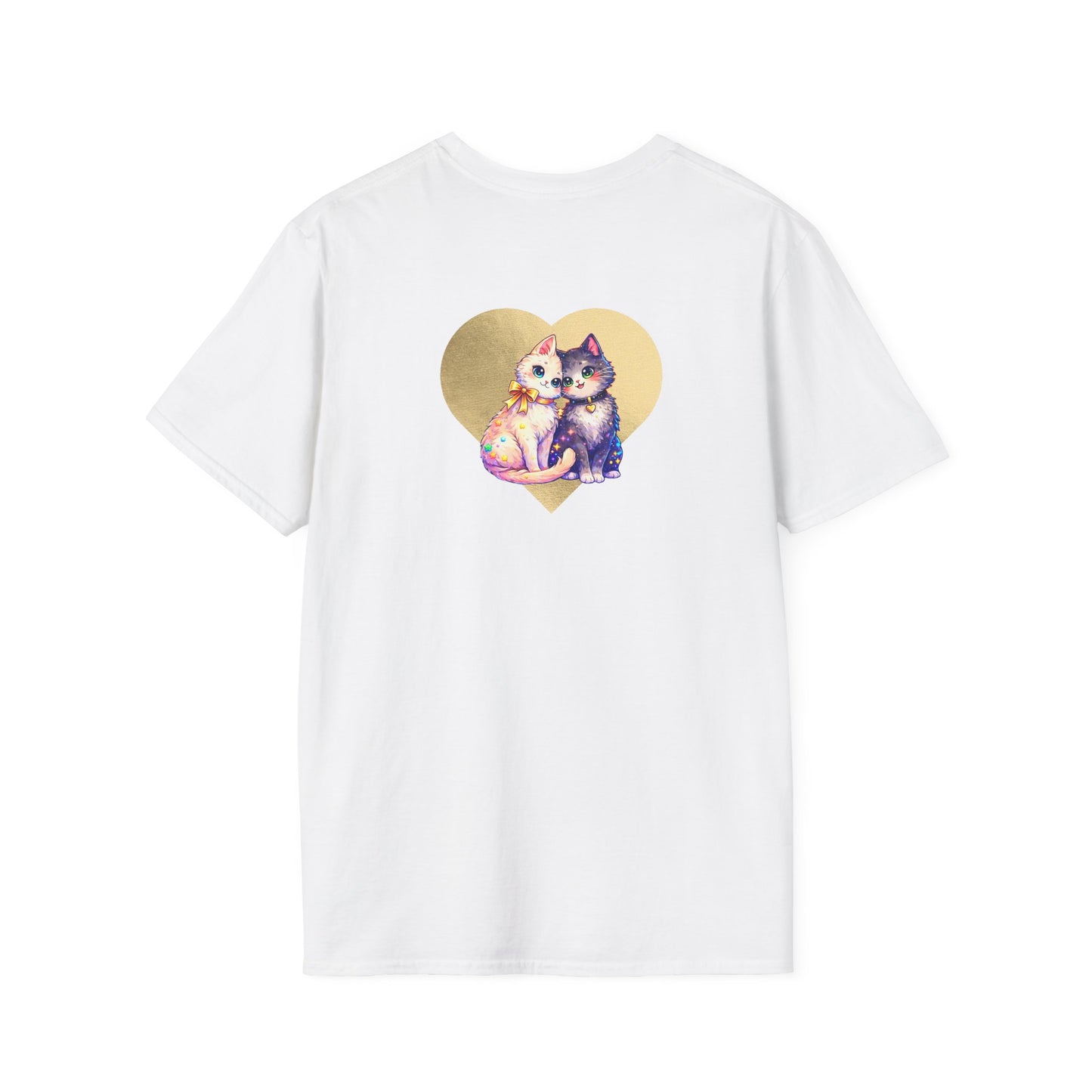 Heart Paw Print T-Shirt — Cute Cat & Dog Love Graphic Tee