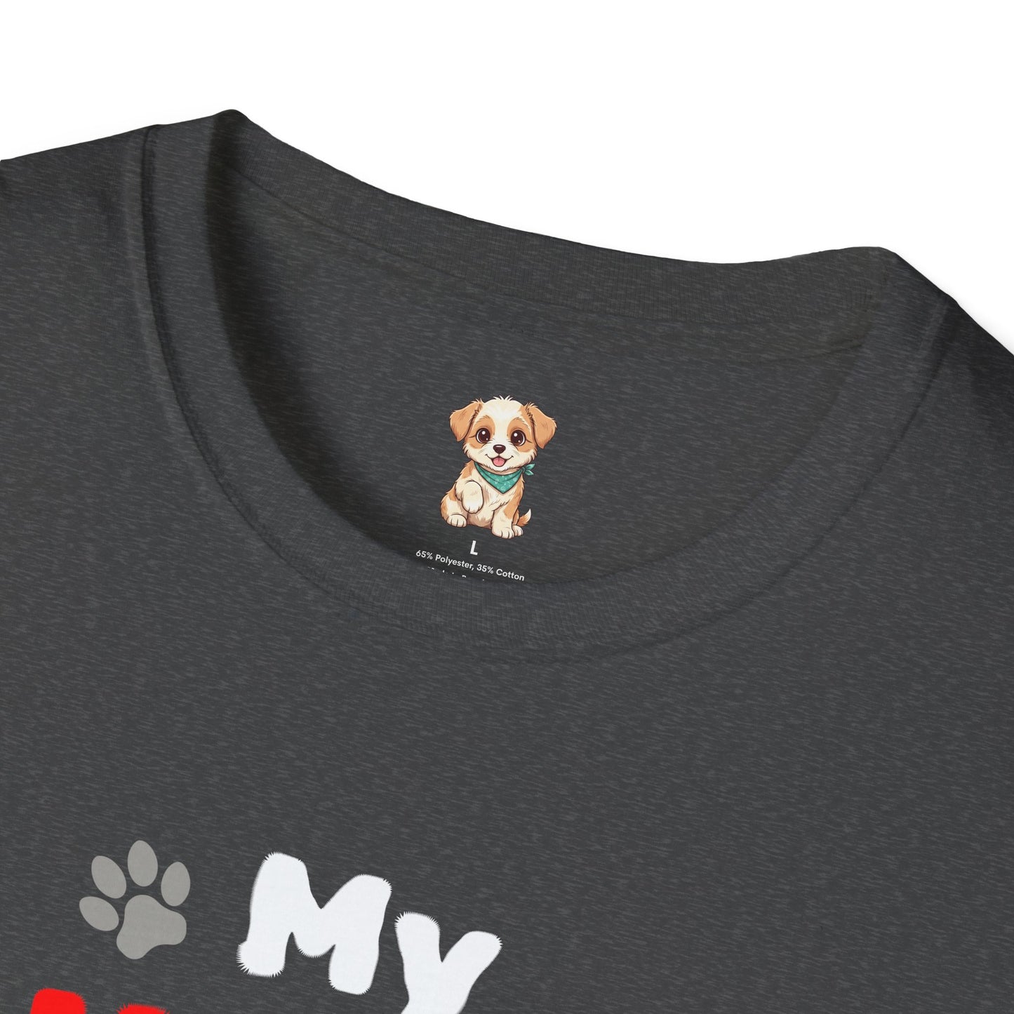 “My Heart Has Four Paws” Pet Lover T-Shirt