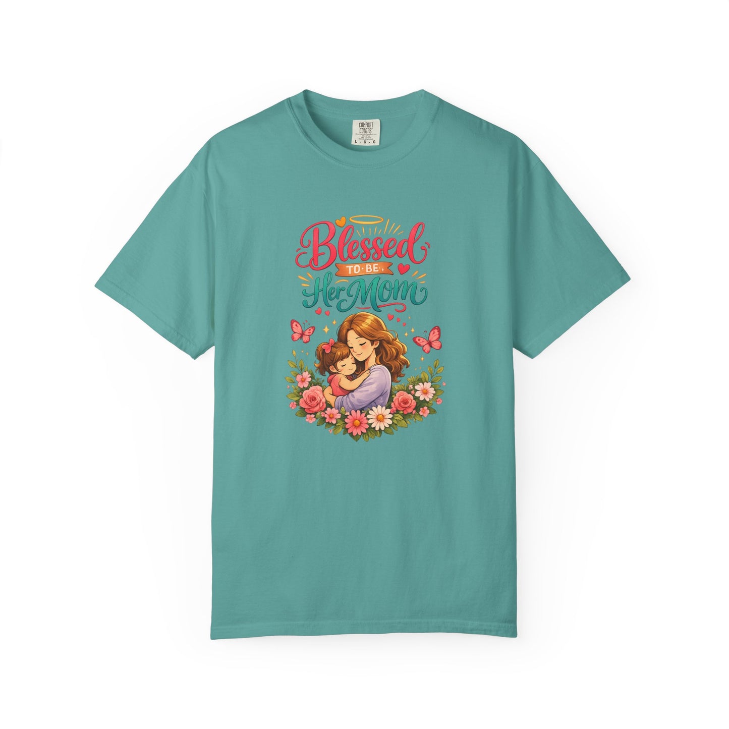 Blessed to Be Her Mom T-Shirt — Mother Daughter Floral Mother's Day Tee