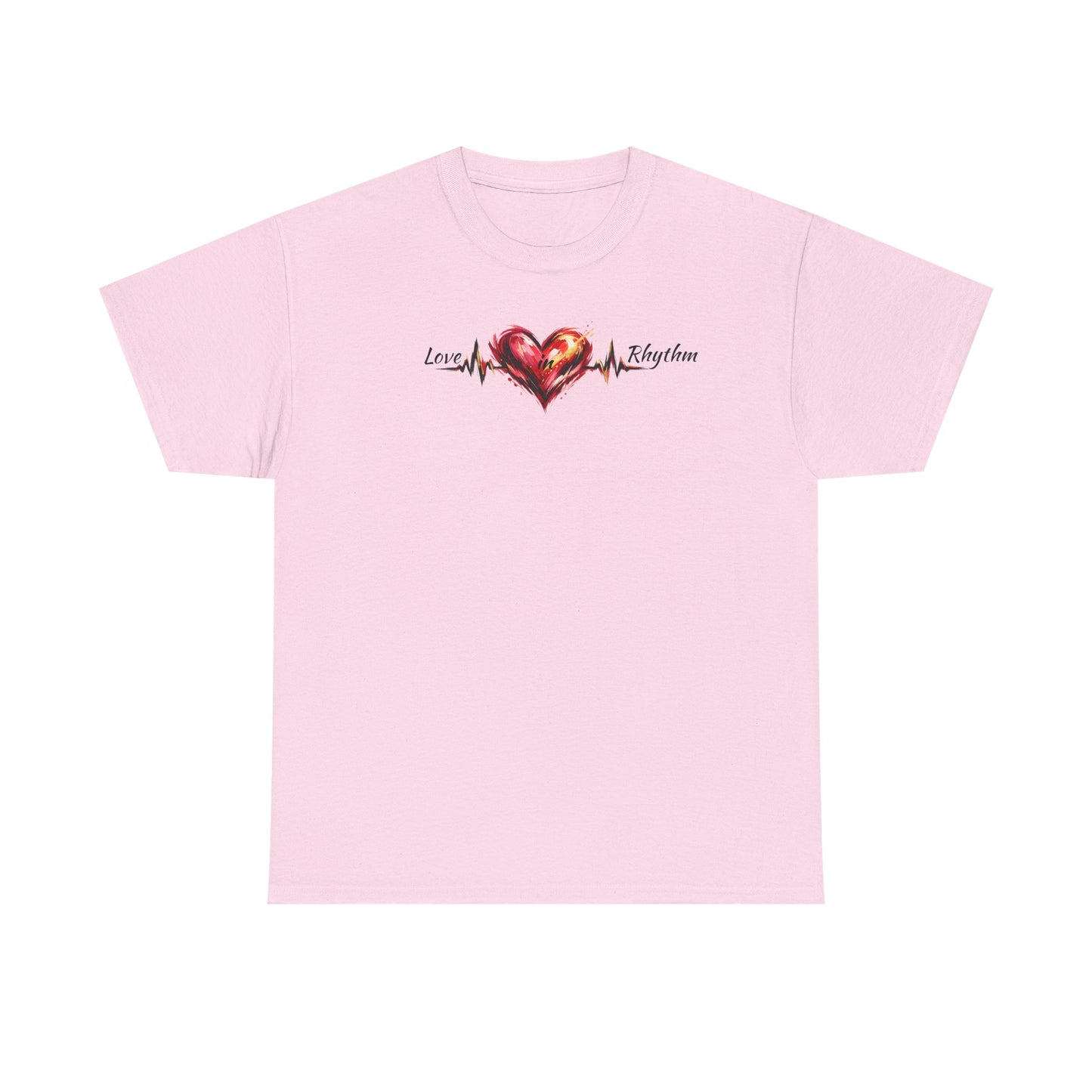 Love in Rhythm T-Shirt — Romantic Typography Tee