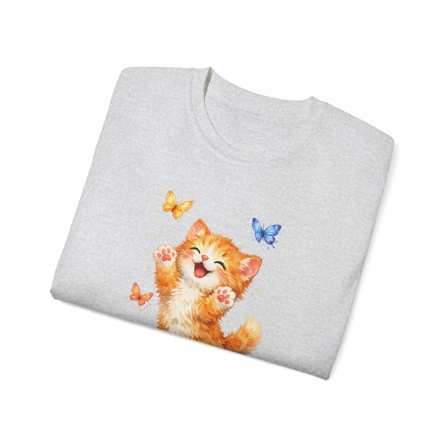 Playful Kitty T-Shirt — Cute Cat Graphic Tee