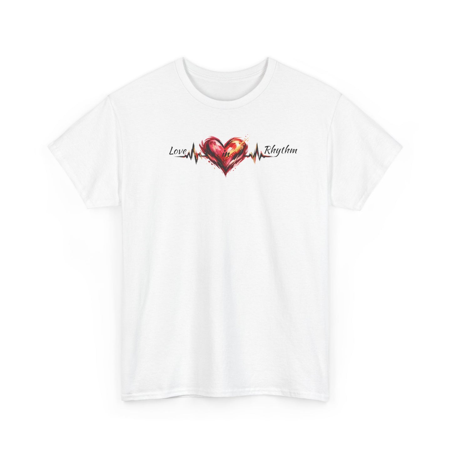 Love in Rhythm T-Shirt — Romantic Typography Tee