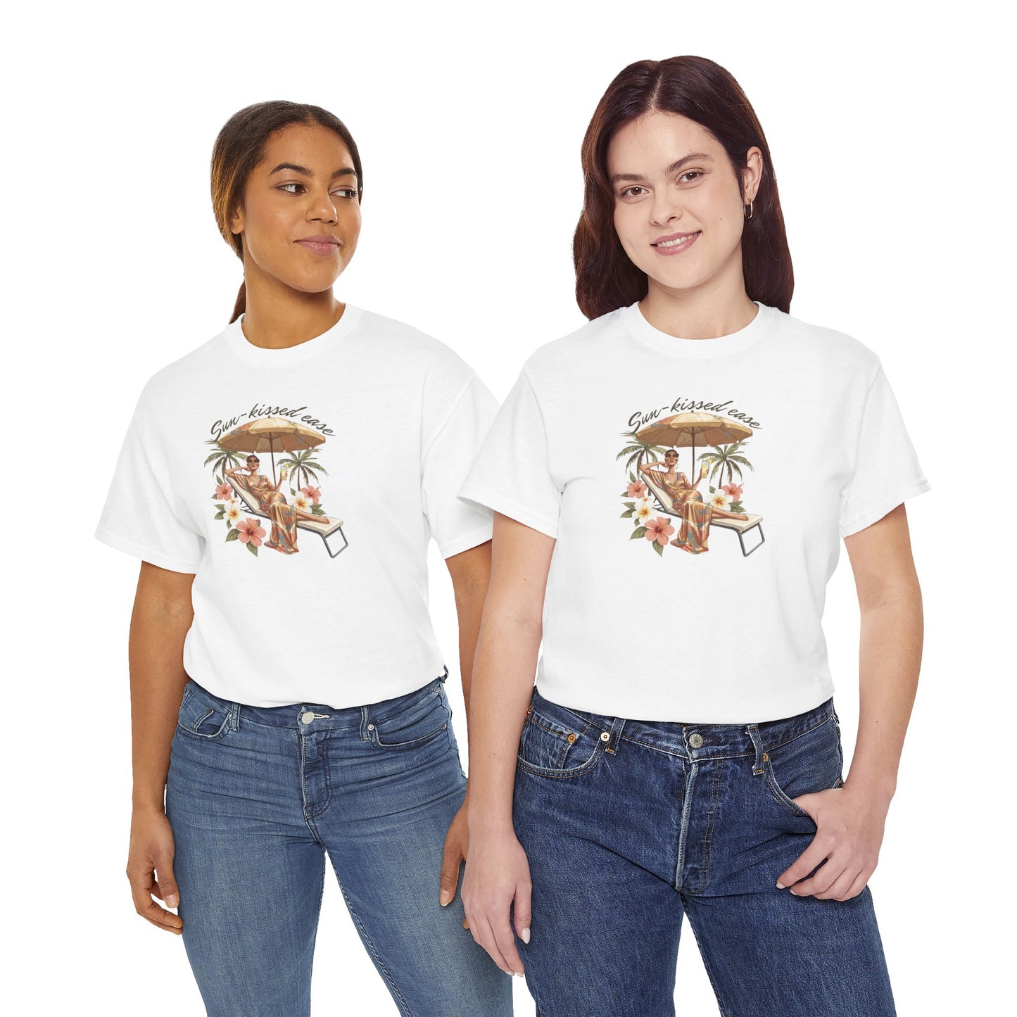 Sun-Kissed Ease Tee — Relaxed Summer Graphic T-Shirt