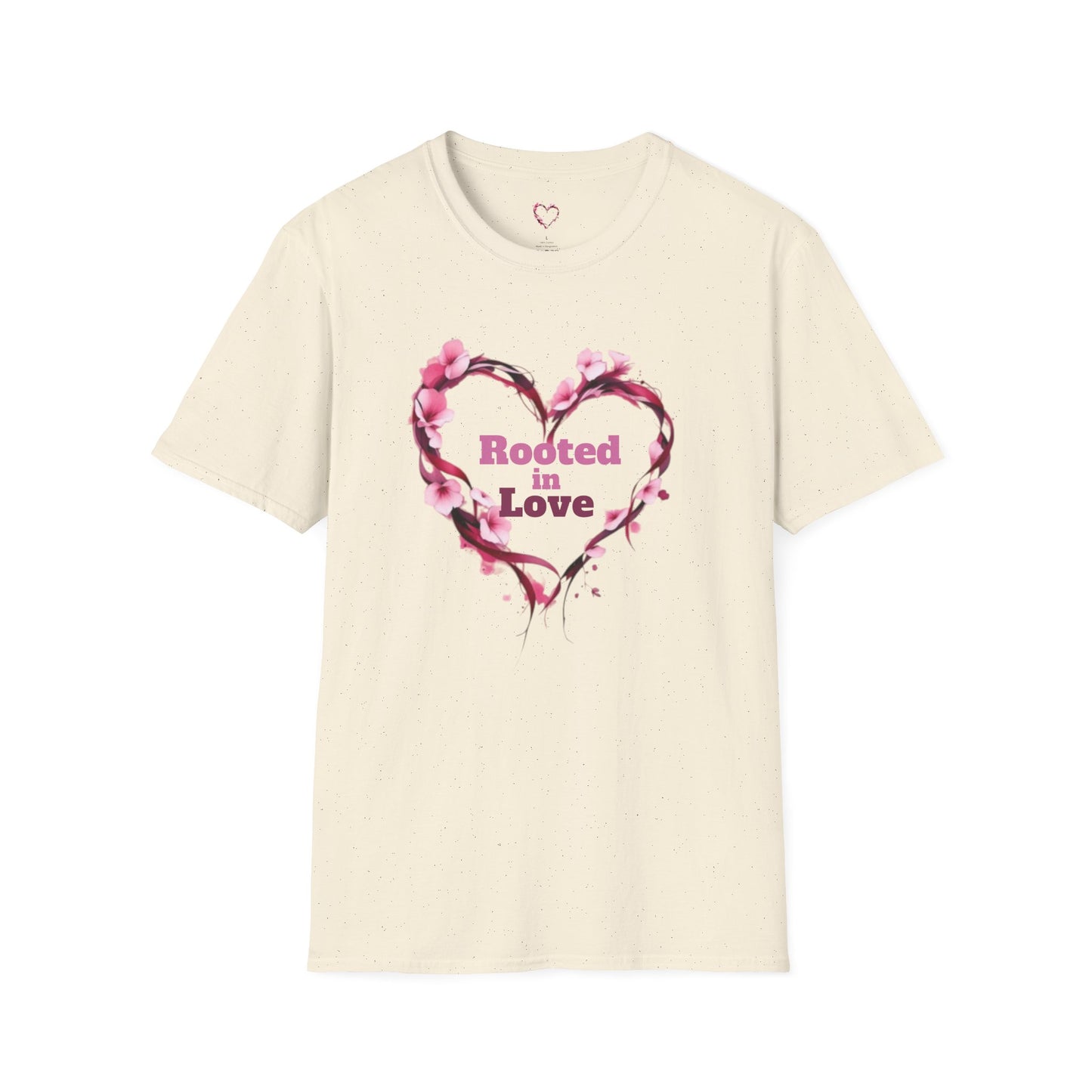 Rooted in Love T-Shirt — Inspirational Garden-Themed Tee