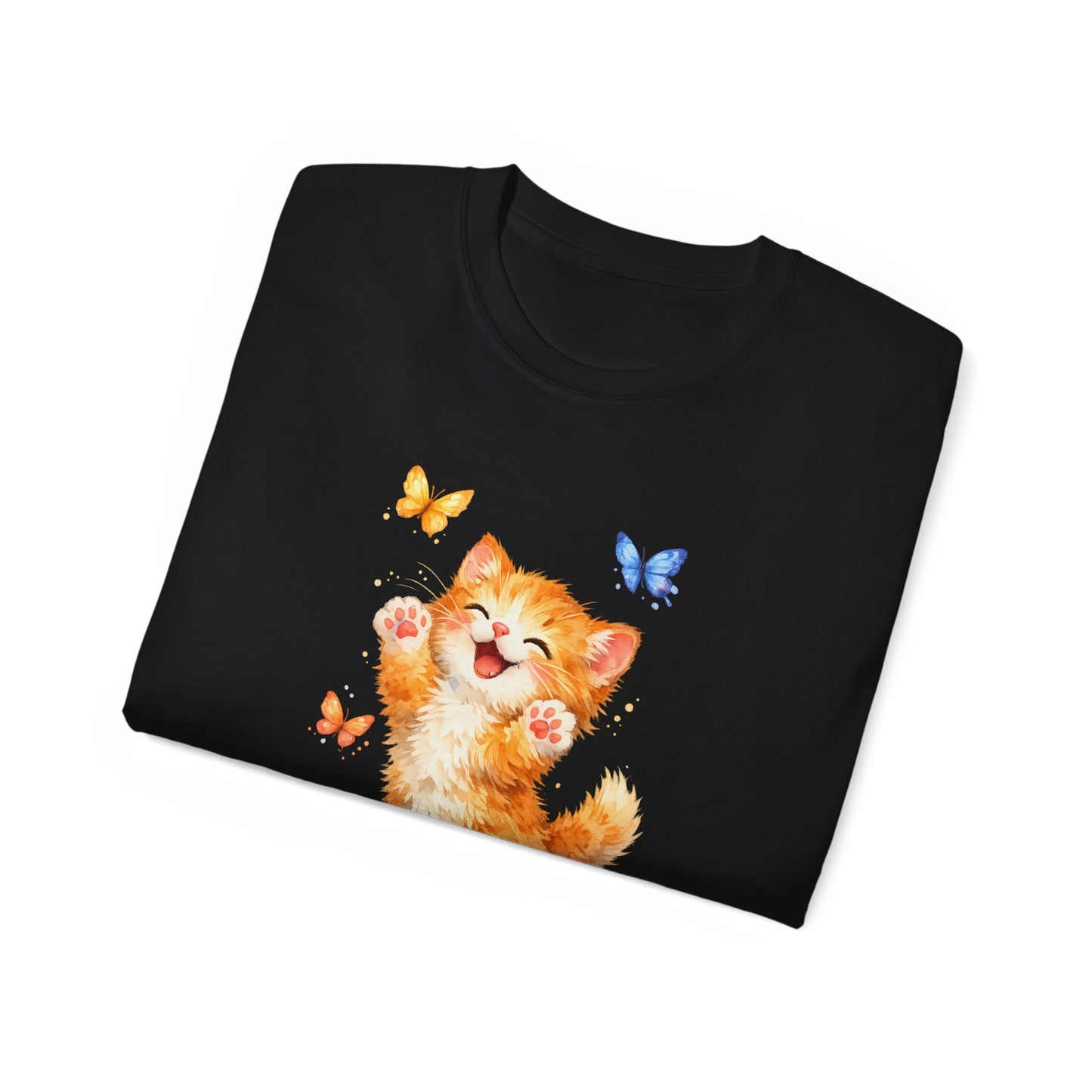 Playful Kitty T-Shirt — Cute Cat Graphic Tee