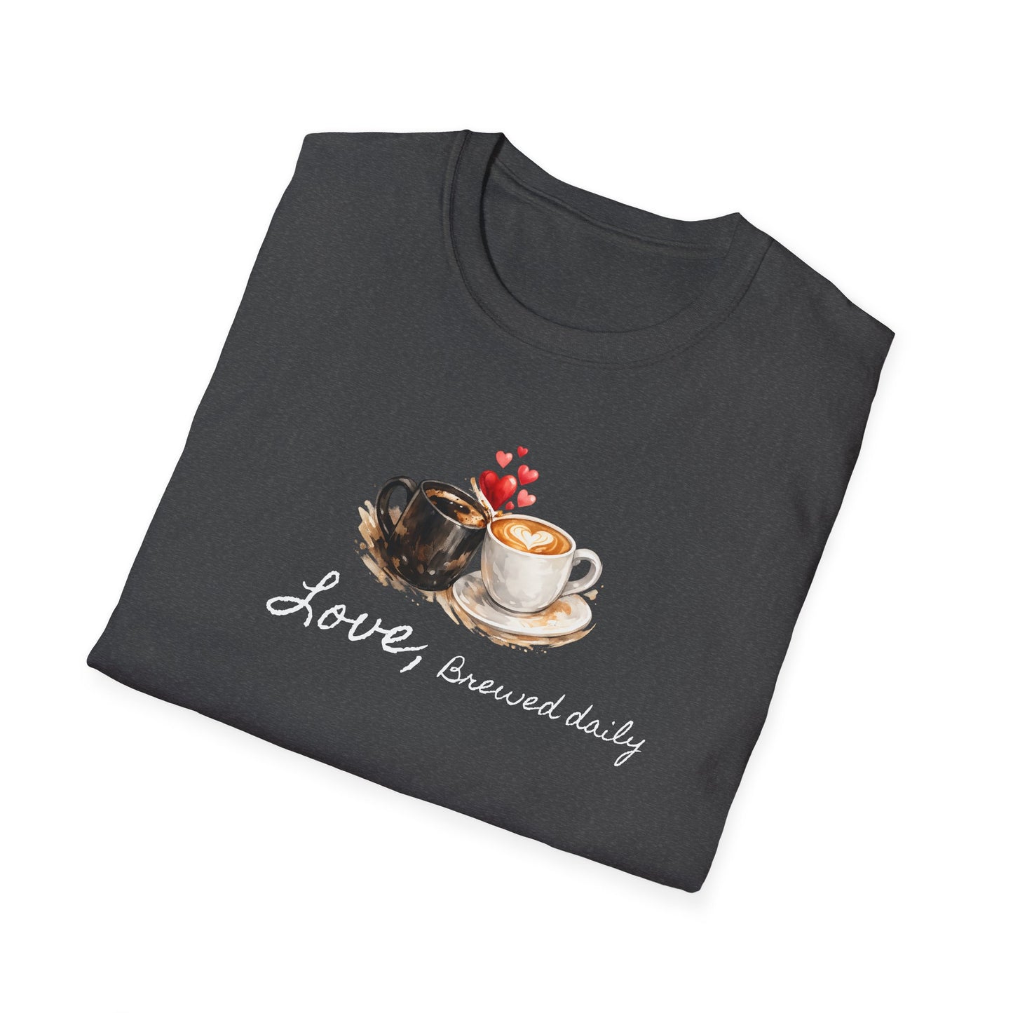 Love Brewed Daily" T-Shirt — Coffee Lover Tee