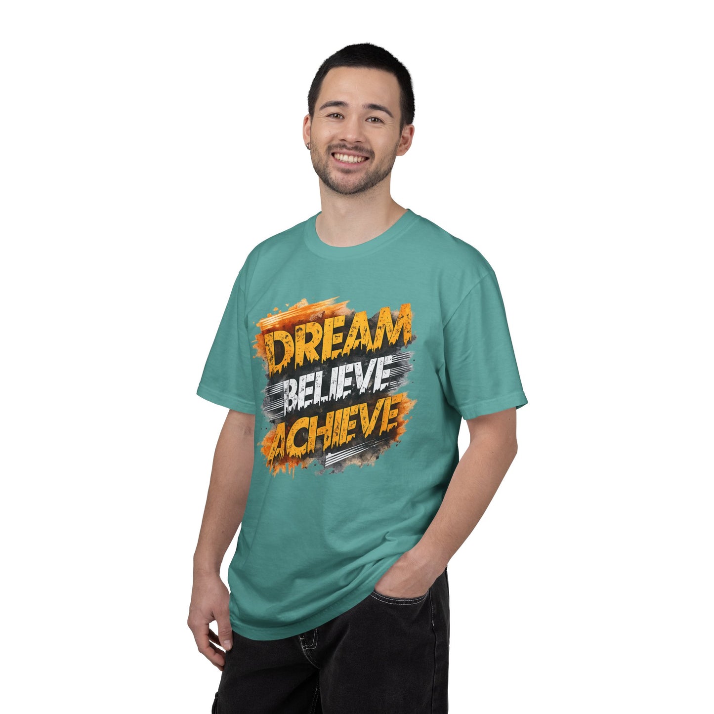Dream Believe Achieve T-Shirt — Inspirational Motivational Tee