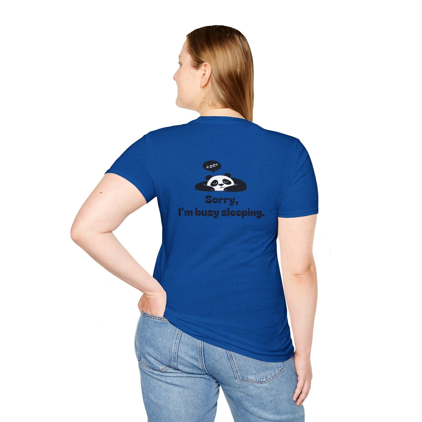 Panda Sleep Tee — “Why fall in love? when sleep loves you back?” Cute Nap-Lover T-Shirt