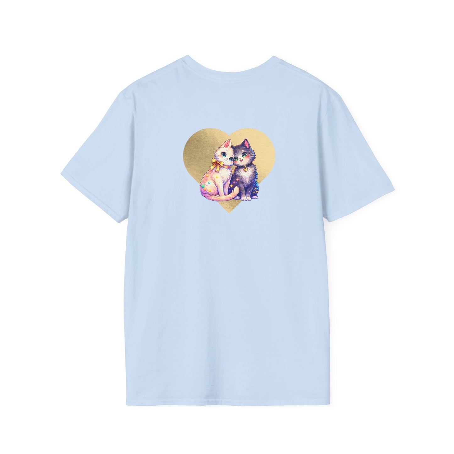 Heart Paw Print T-Shirt — Cute Cat & Dog Love Graphic Tee