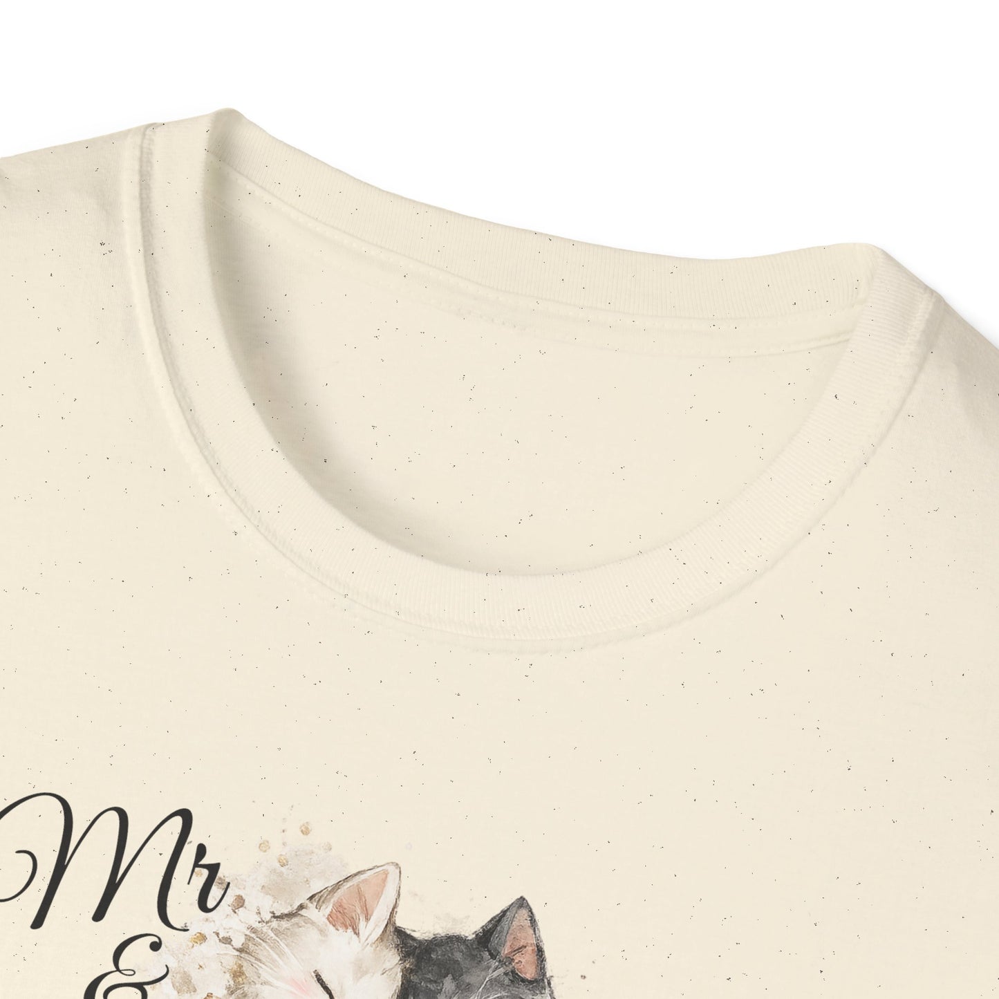 Cat Couple T-Shirt – “Me & Meow” Cute Kittens with Hearts Tee for Cat Lovers