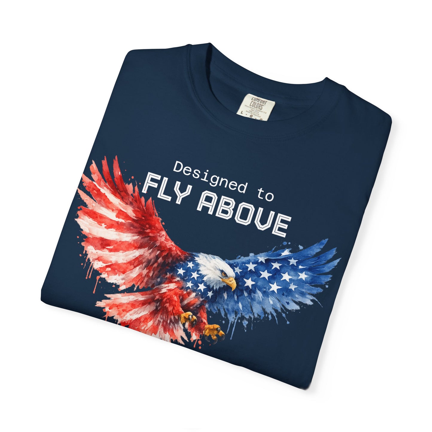 American Eagle Flag T-Shirt — Patriotic Bald Eagle Design