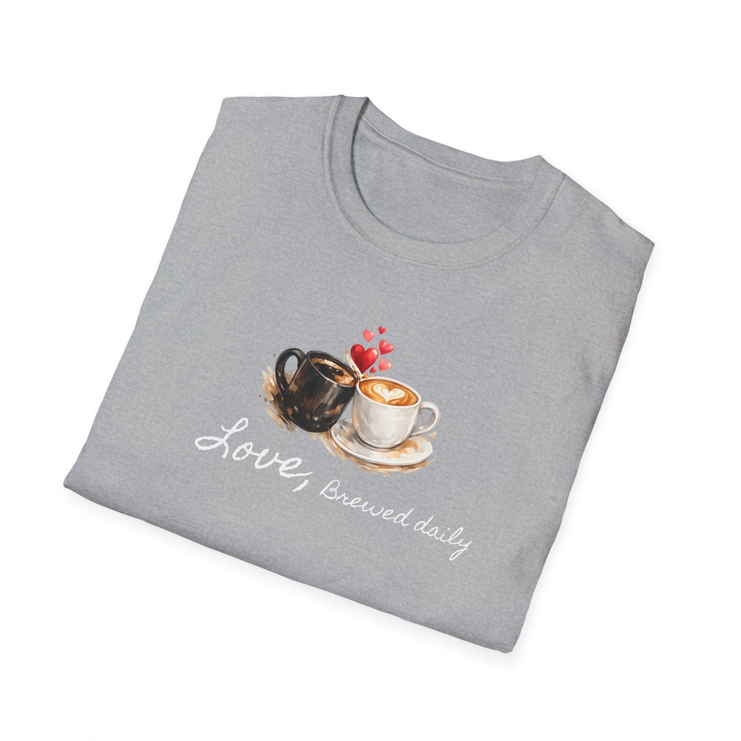 Love Brewed Daily" T-Shirt — Coffee Lover Tee