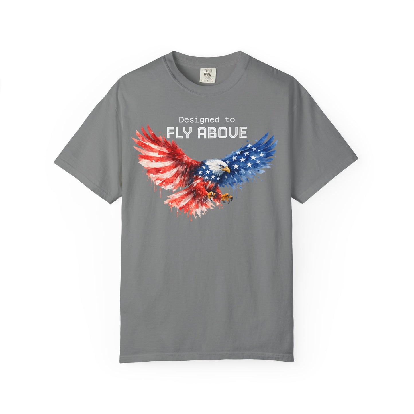 American Eagle Flag T-Shirt — Patriotic Bald Eagle Design