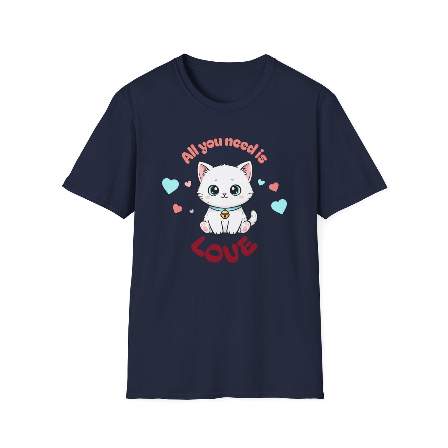 Cat 'All You Need Is Love' T-Shirt
