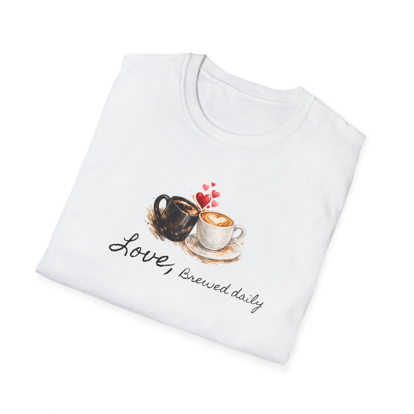 Love Brewed Daily" T-Shirt — Coffee Lover Tee
