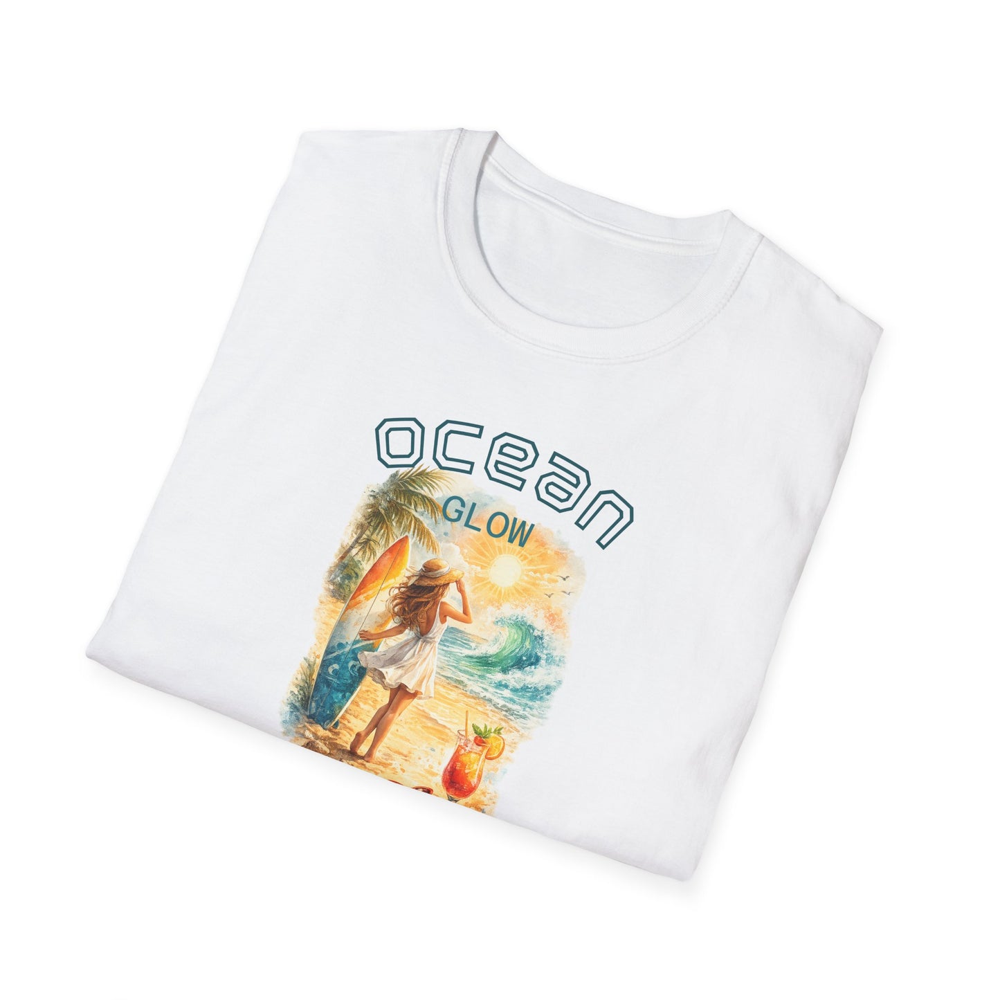Ocean Glow T-Shirt — Luminous Coastal Graphic Tee