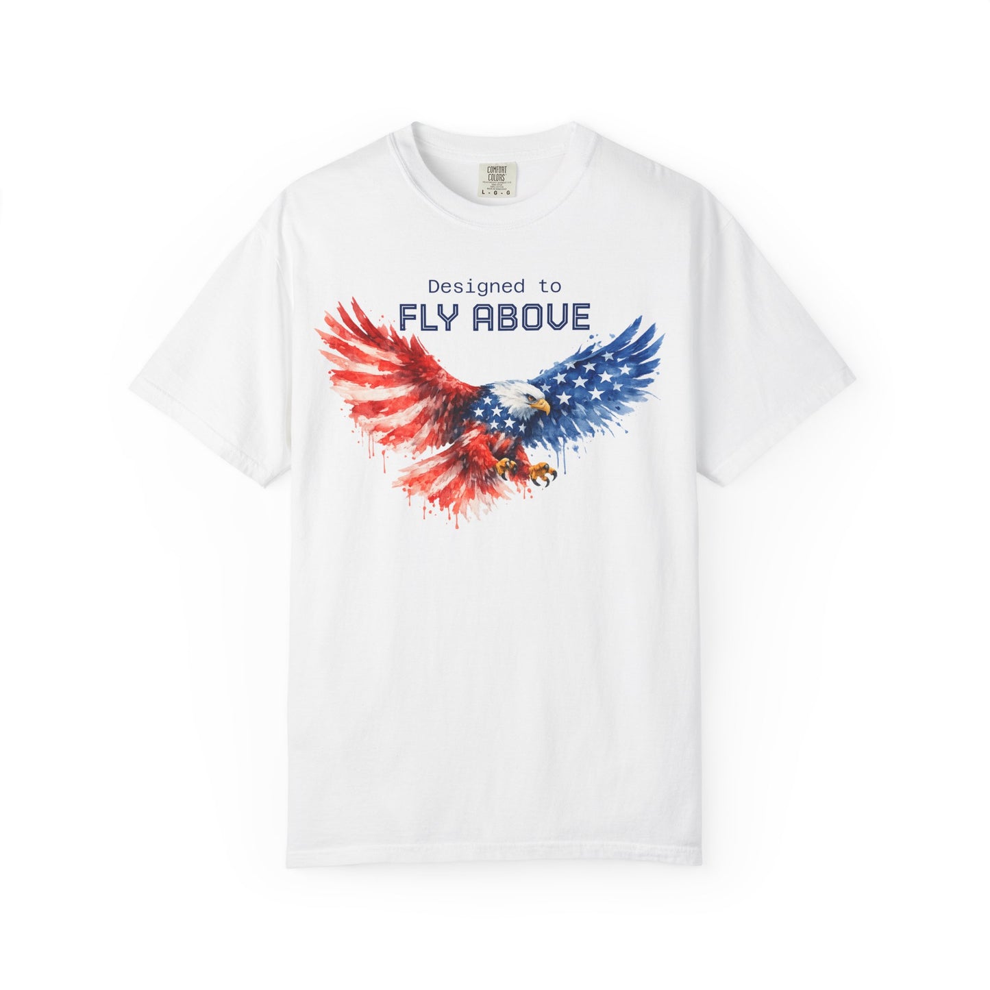 American Eagle Flag T-Shirt — Patriotic Bald Eagle Design