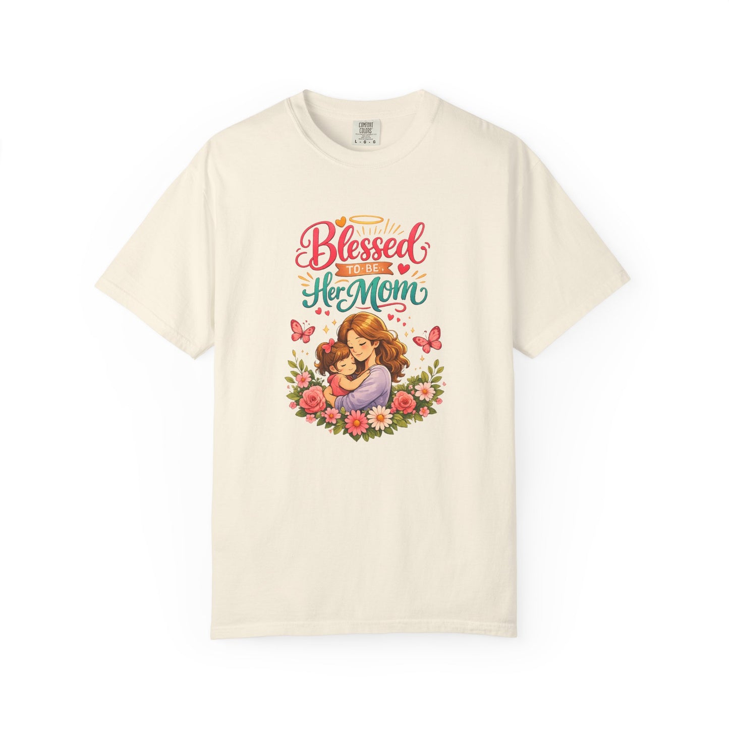 Blessed to Be Her Mom T-Shirt — Mother Daughter Floral Mother's Day Tee