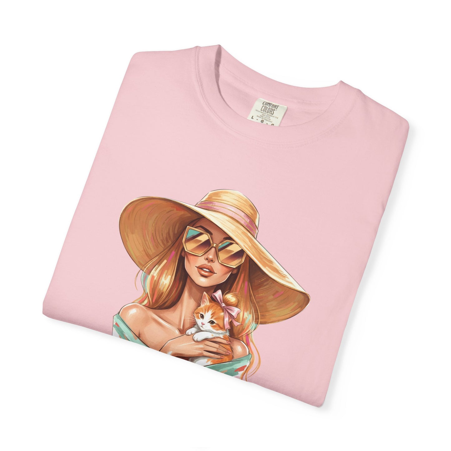 Fashion Icon Hugging Cat T-Shirt