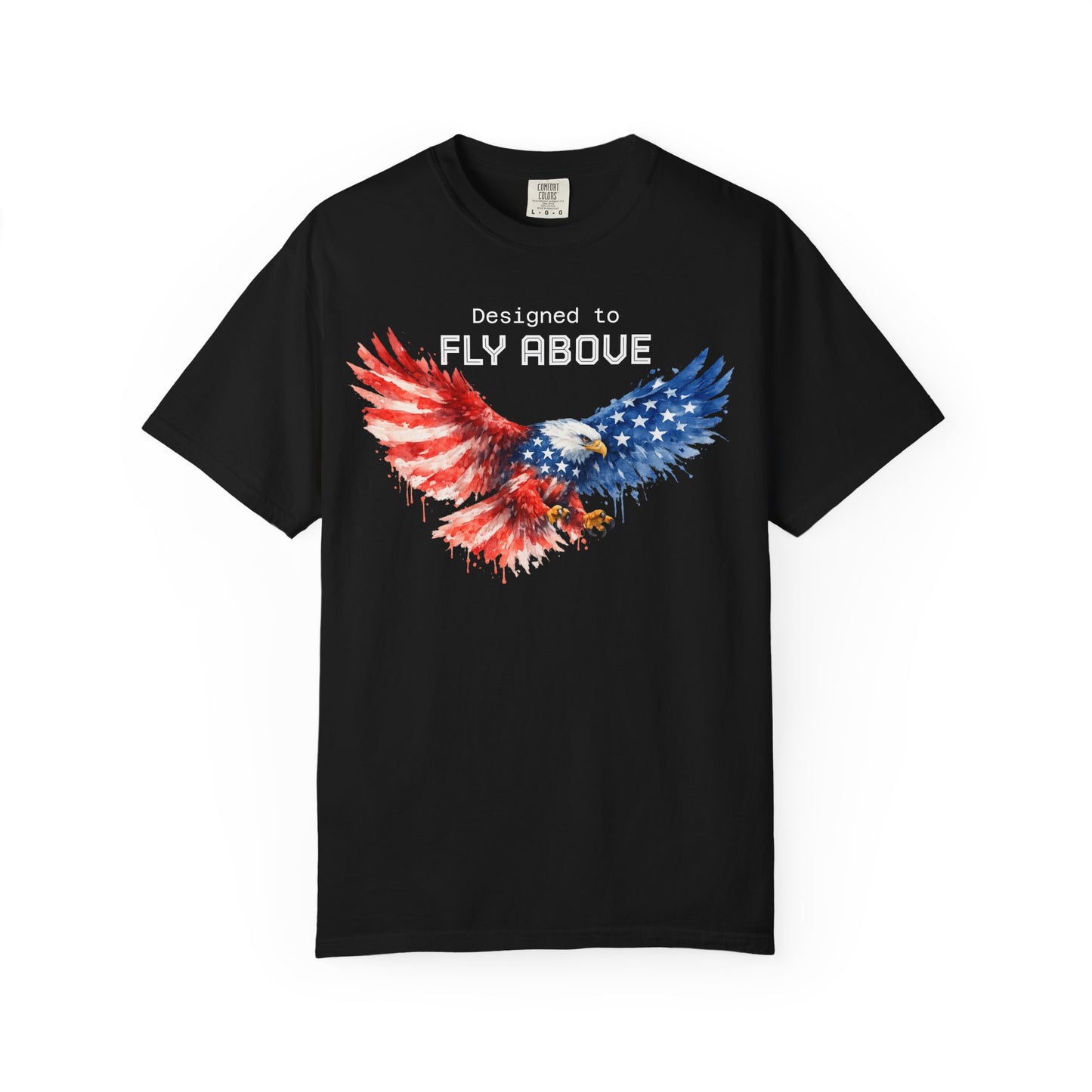 American Eagle Flag T-Shirt — Patriotic Bald Eagle Design