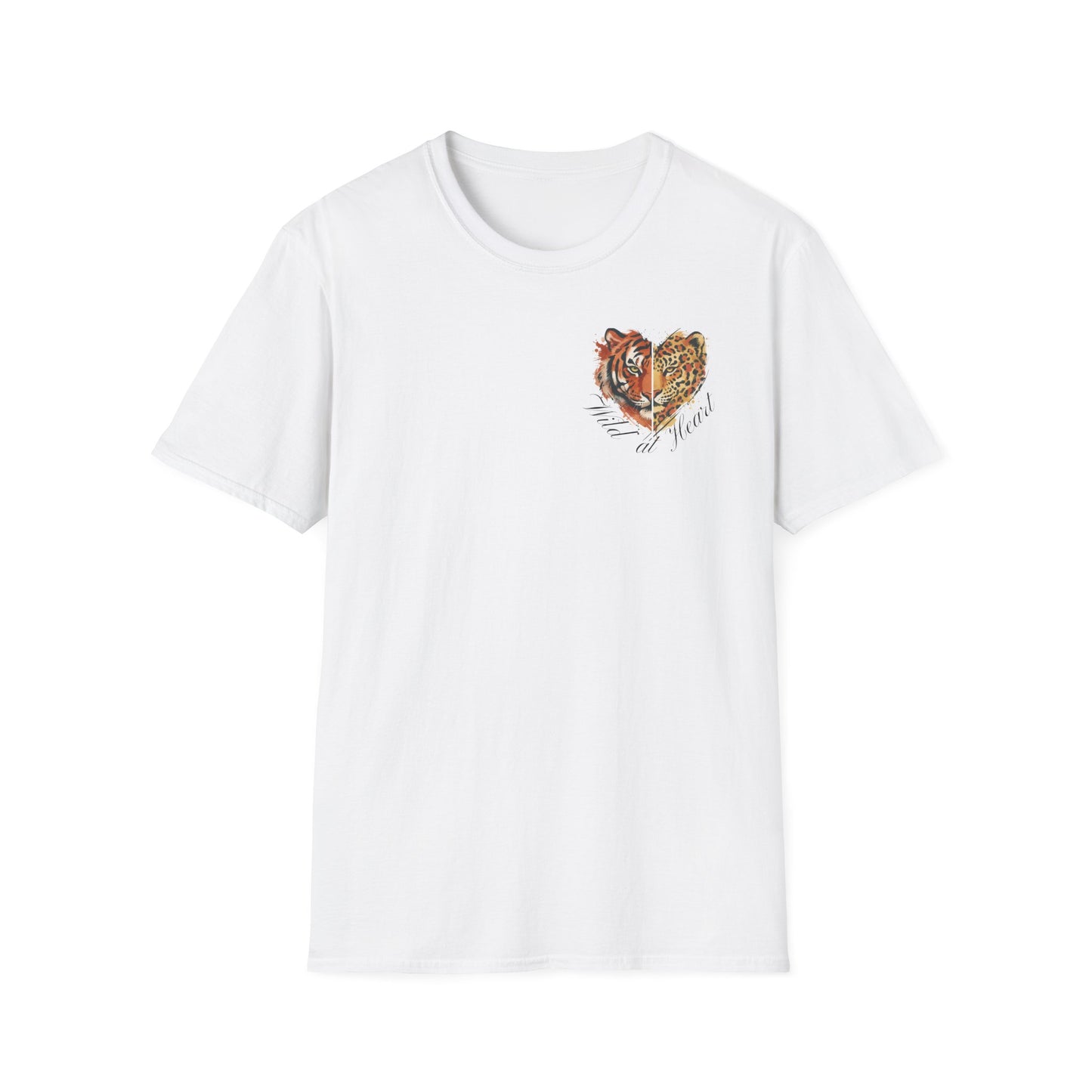 Wild at Heart T-Shirt — Watercolor Leopard Heart Graphic Tee
