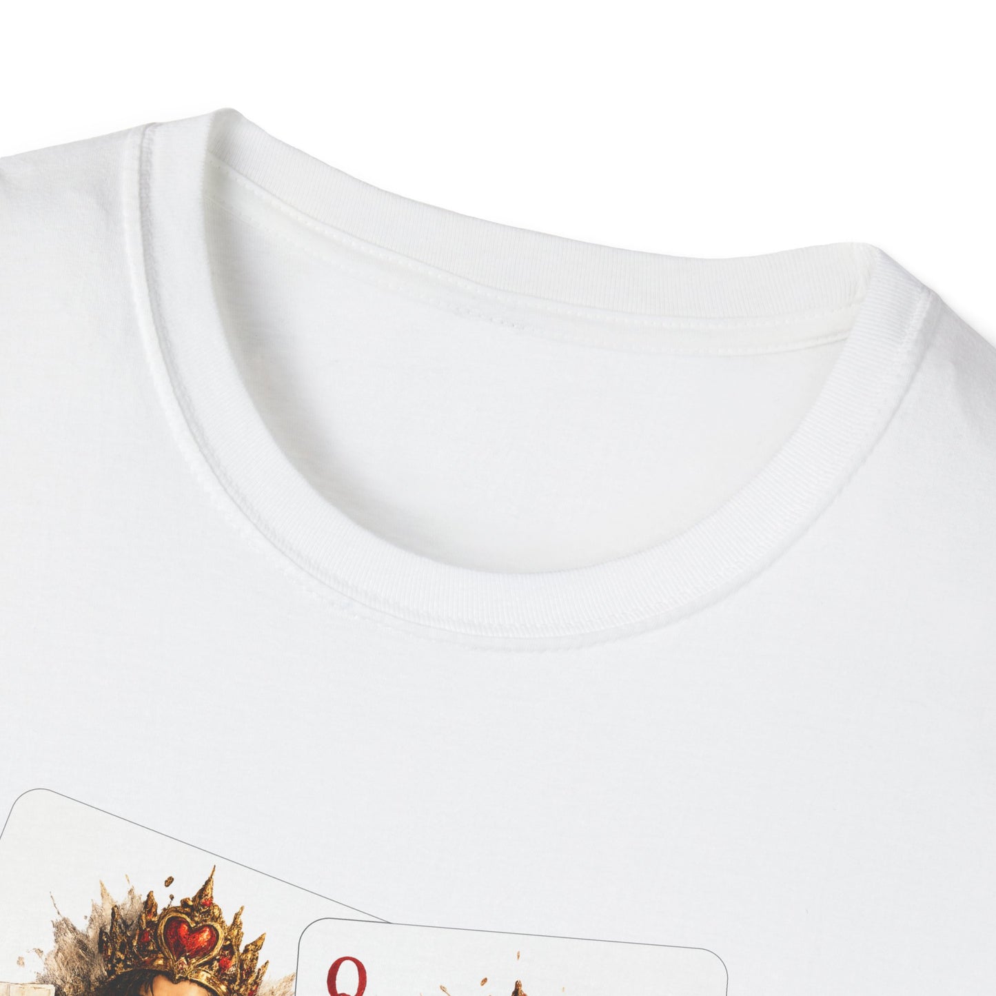 King & Queen Heart Playing Card T-Shirt — Regal Animal Art Tee