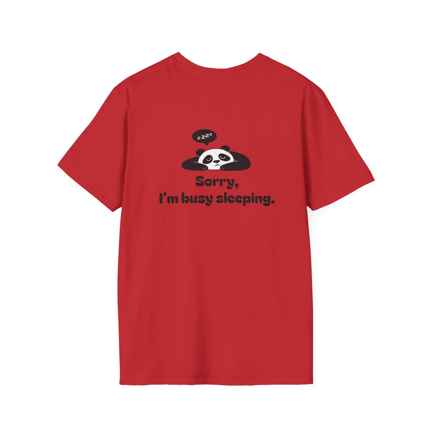 Panda Sleep Tee — “Why fall in love? when sleep loves you back?” Cute Nap-Lover T-Shirt
