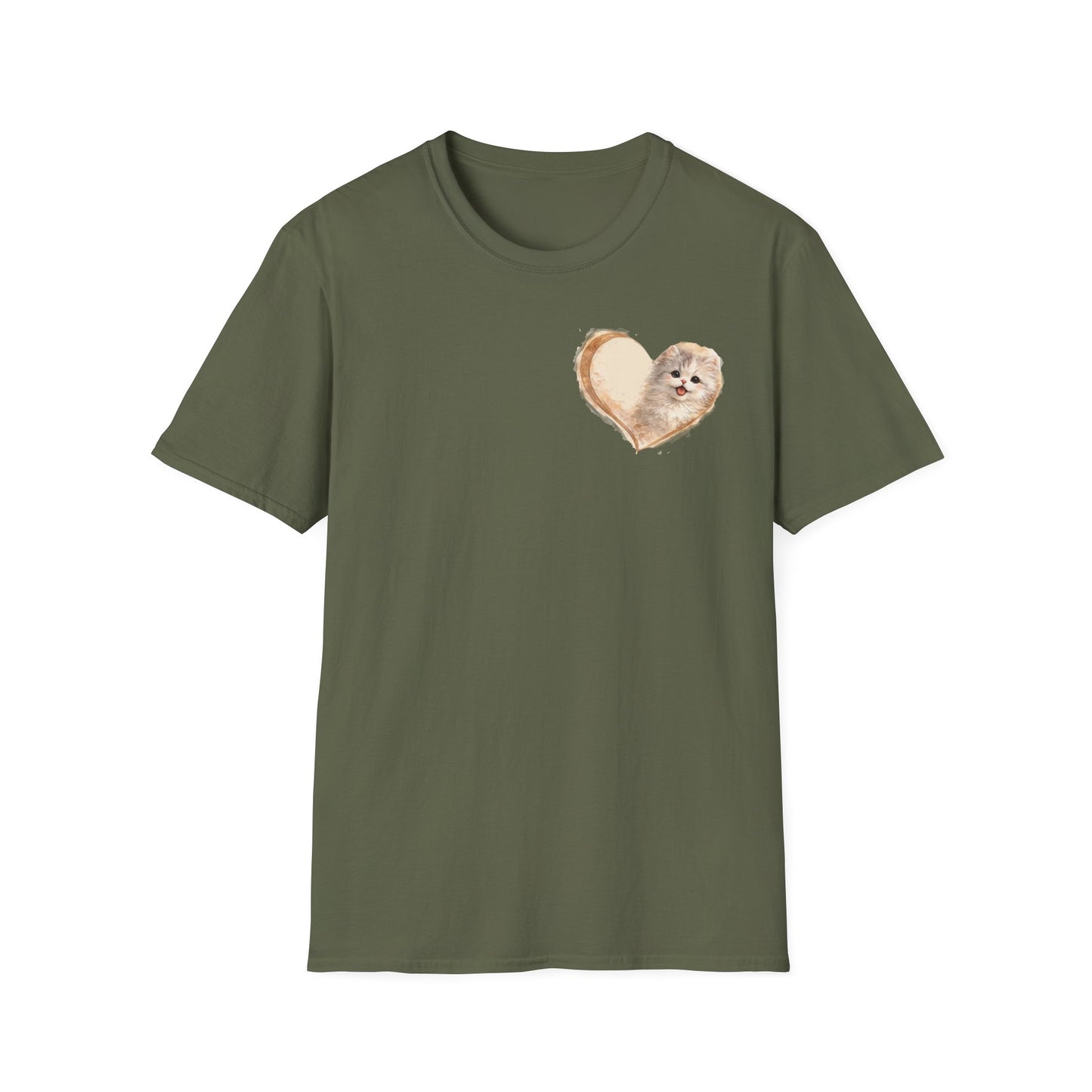 Kitty in My Heart T-Shirt — Cute Cat Graphic Tee for Cat Lovers