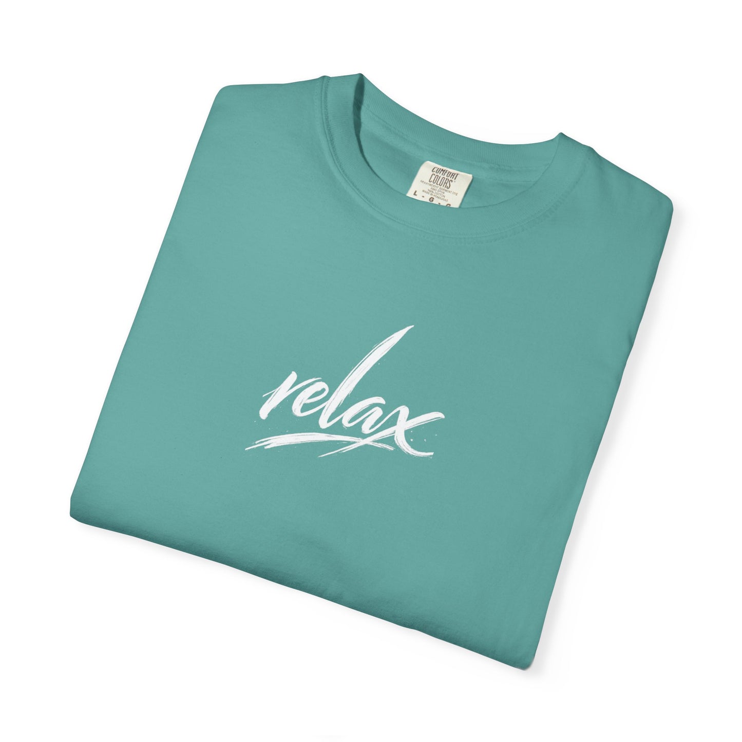 Relax Classic Garment-Dyed T-Shirt — Minimal White Crew Tee