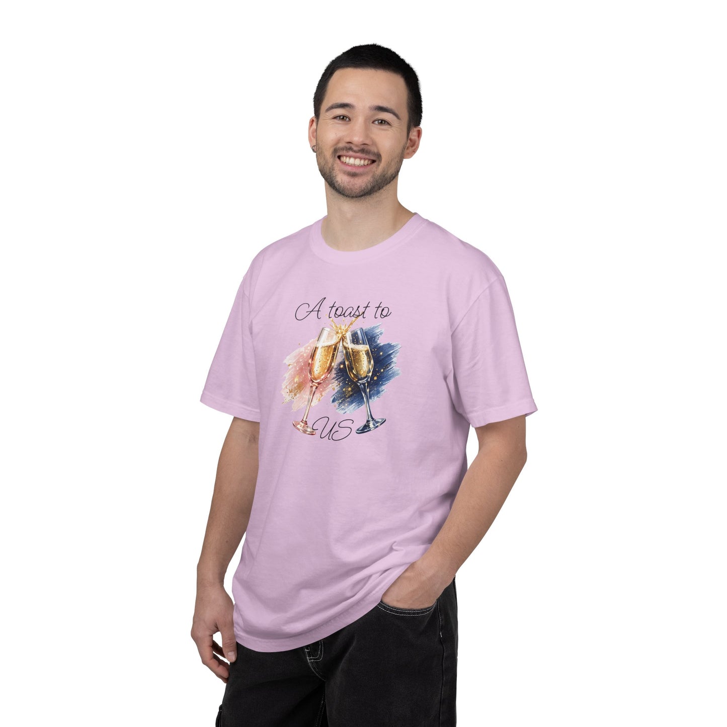 "A Toast to Us" T-Shirt —Champagne Toast Graphic Tee