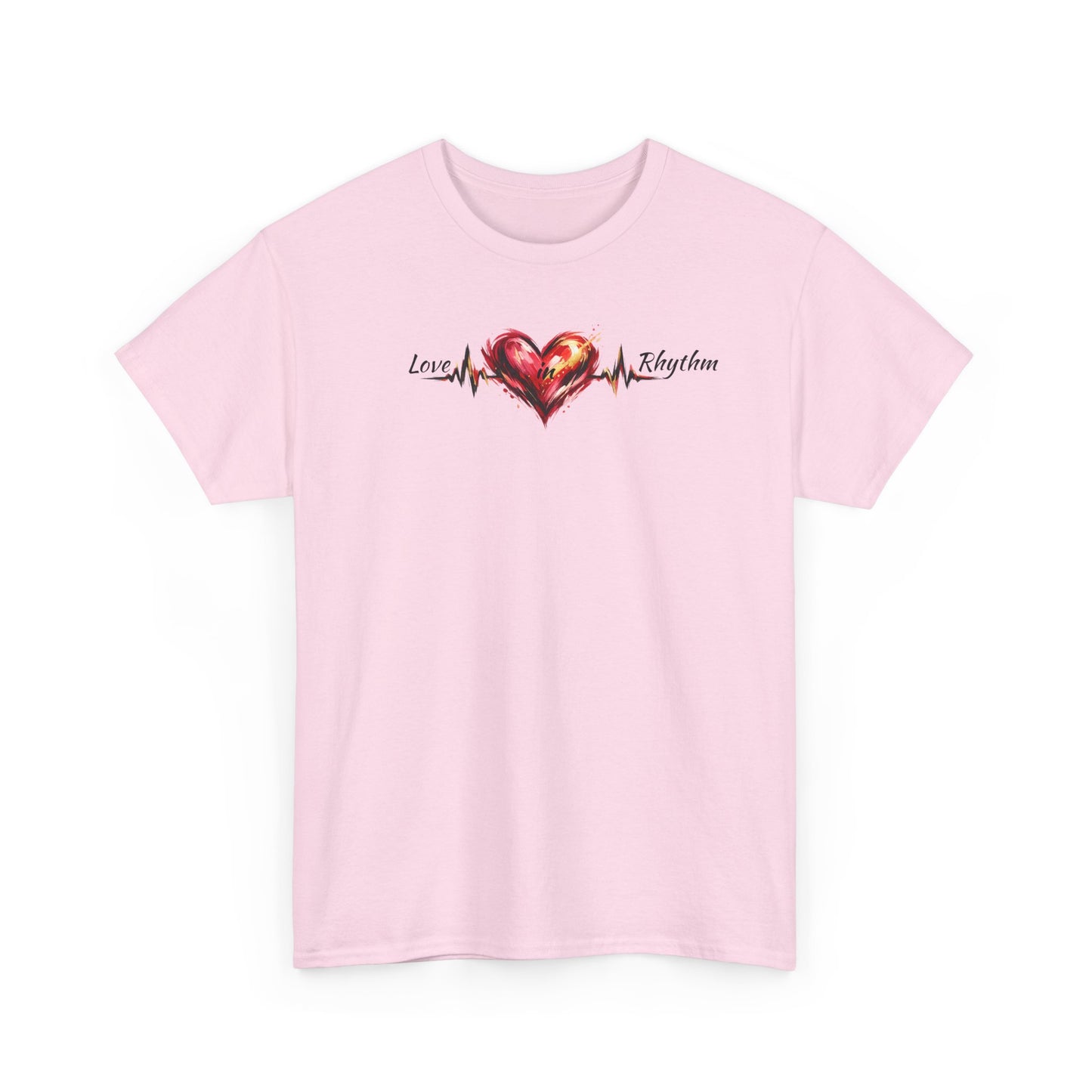 Love in Rhythm T-Shirt — Romantic Typography Tee