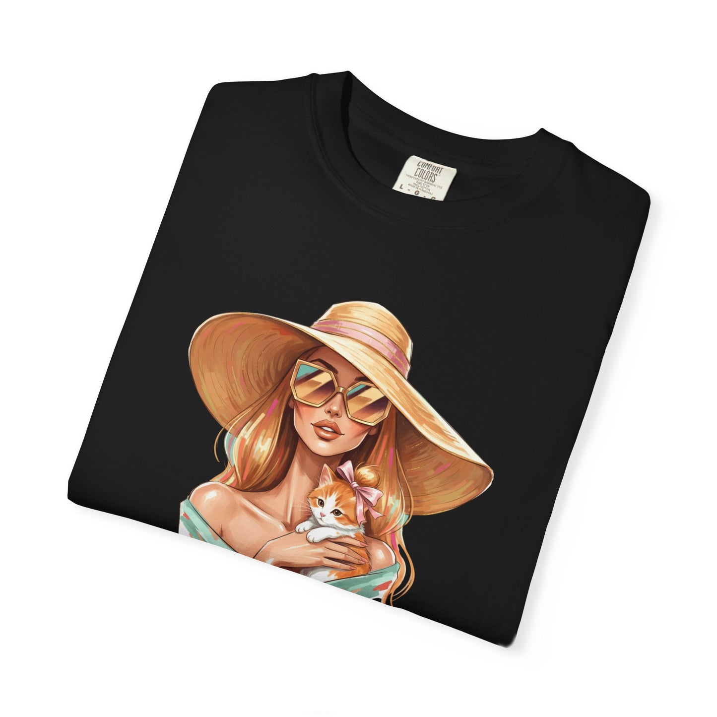 Fashion Icon Hugging Cat T-Shirt
