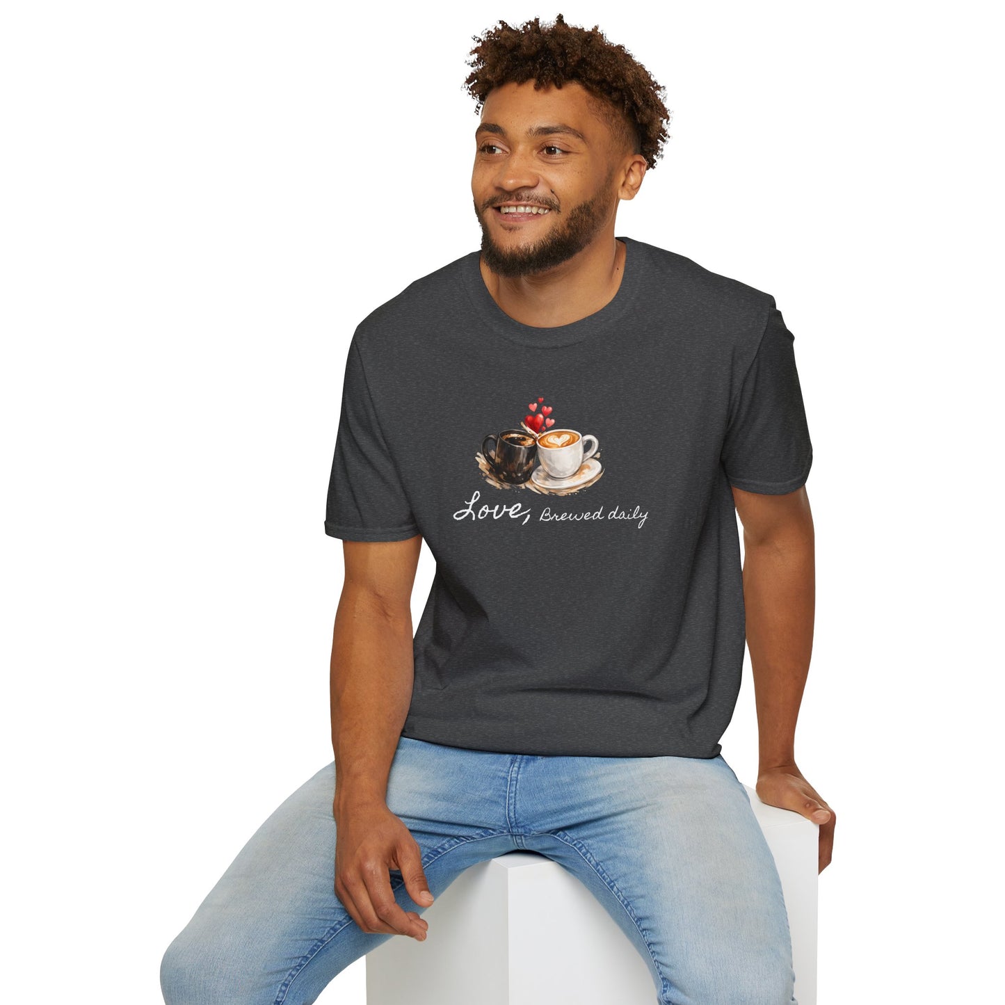 Love Brewed Daily" T-Shirt — Coffee Lover Tee