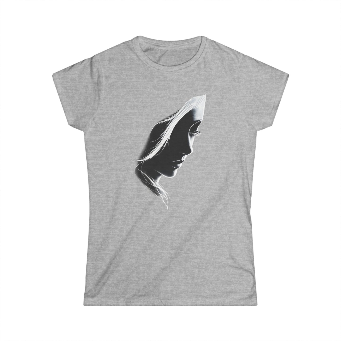 Women's Tee — Feminine Figure Silhouette Graphic