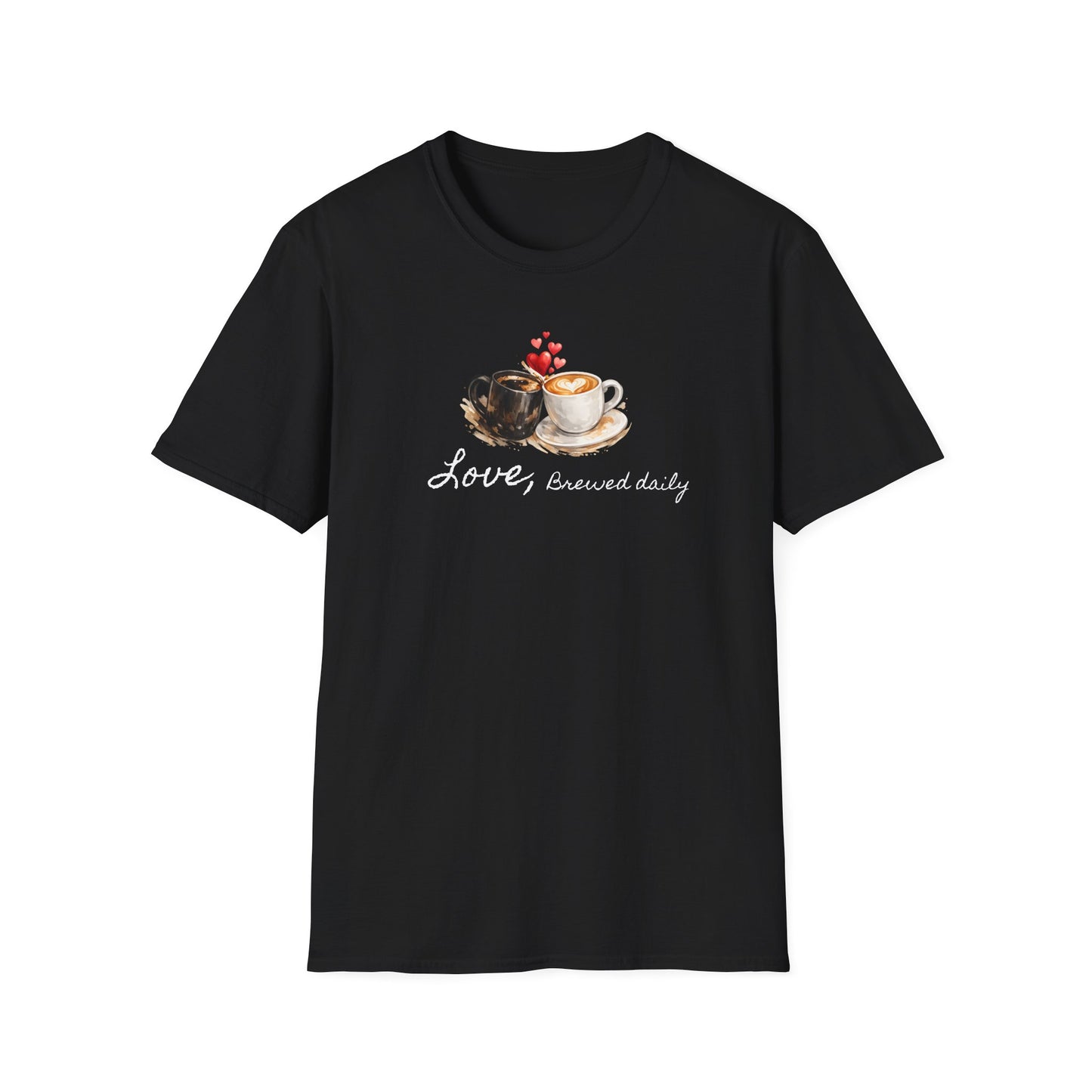 Love Brewed Daily" T-Shirt — Coffee Lover Tee
