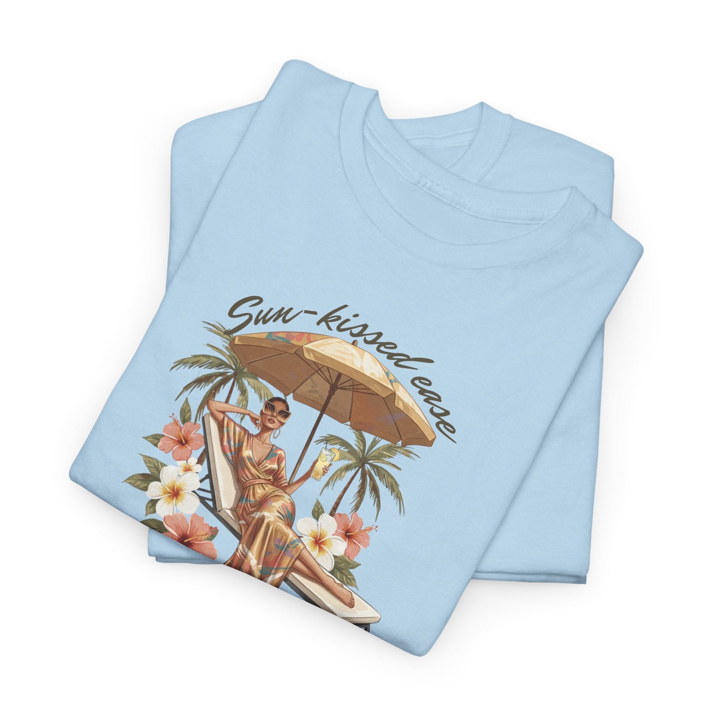 Sun-Kissed Ease Tee — Relaxed Summer Graphic T-Shirt
