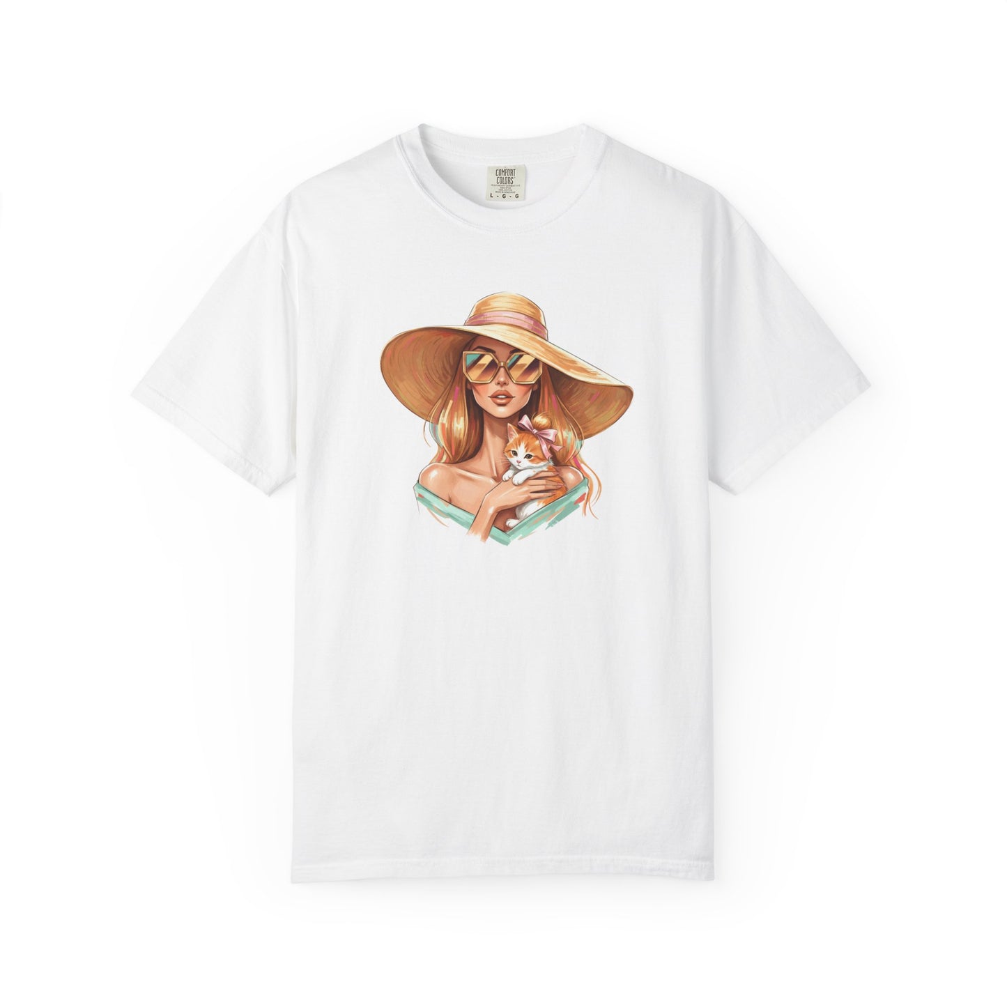 Fashion Icon Hugging Cat T-Shirt
