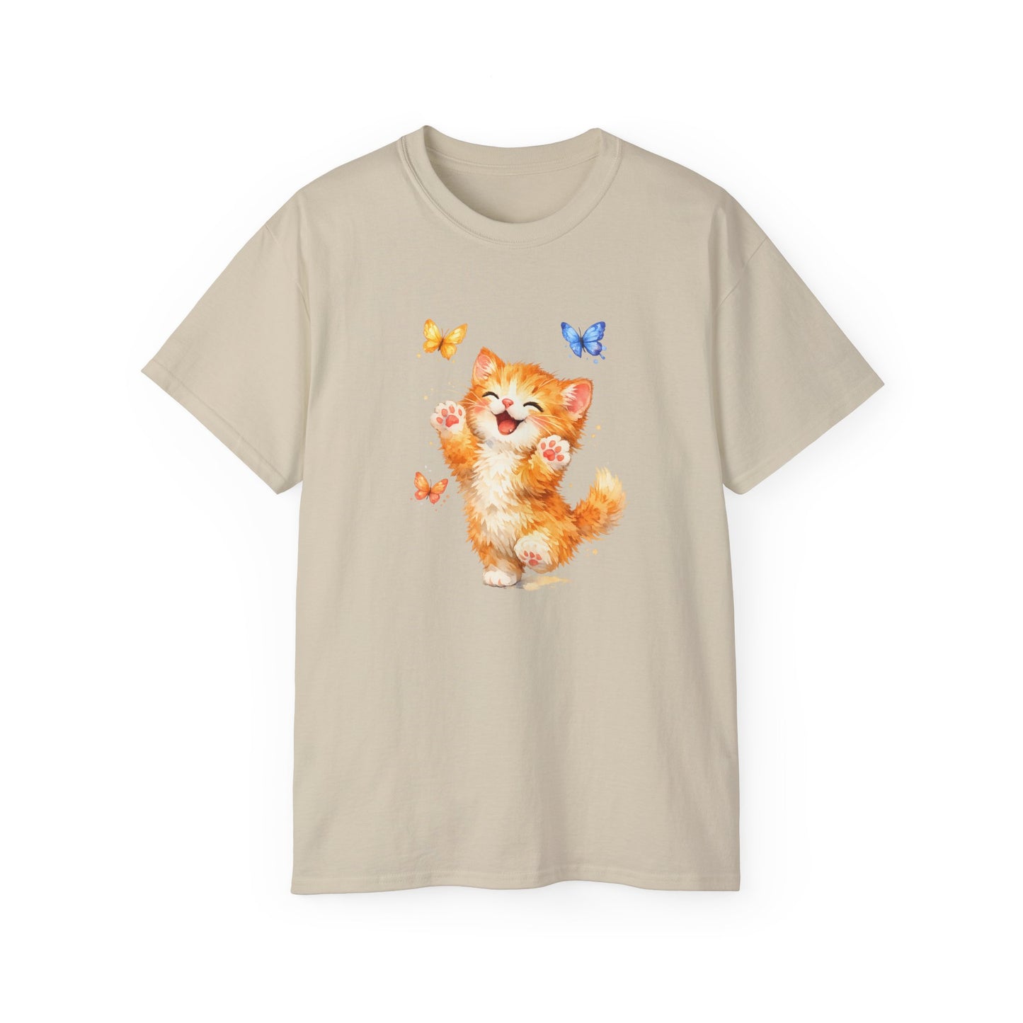 Playful Kitty T-Shirt — Cute Cat Graphic Tee